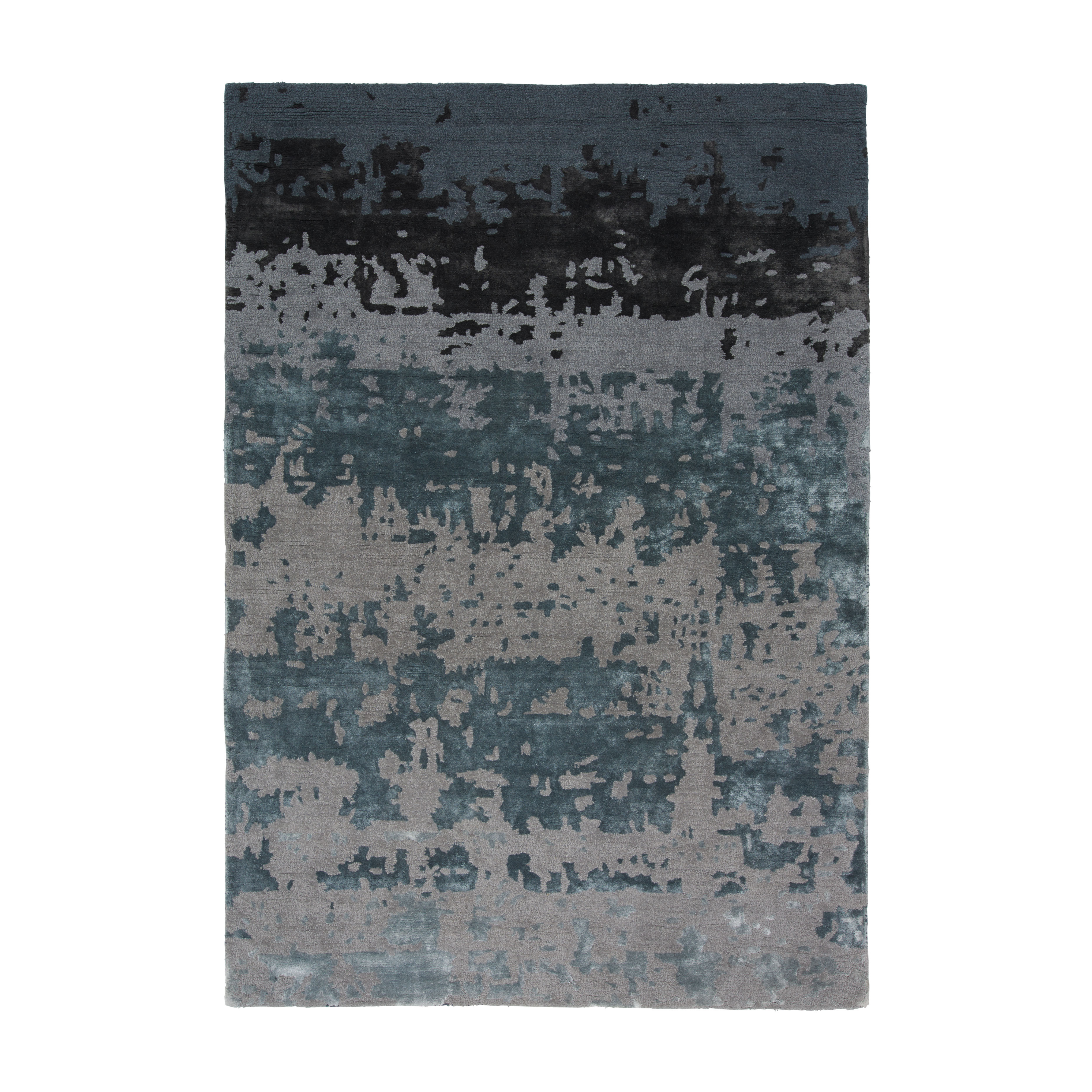 Teppich VARESE grau mit Blau