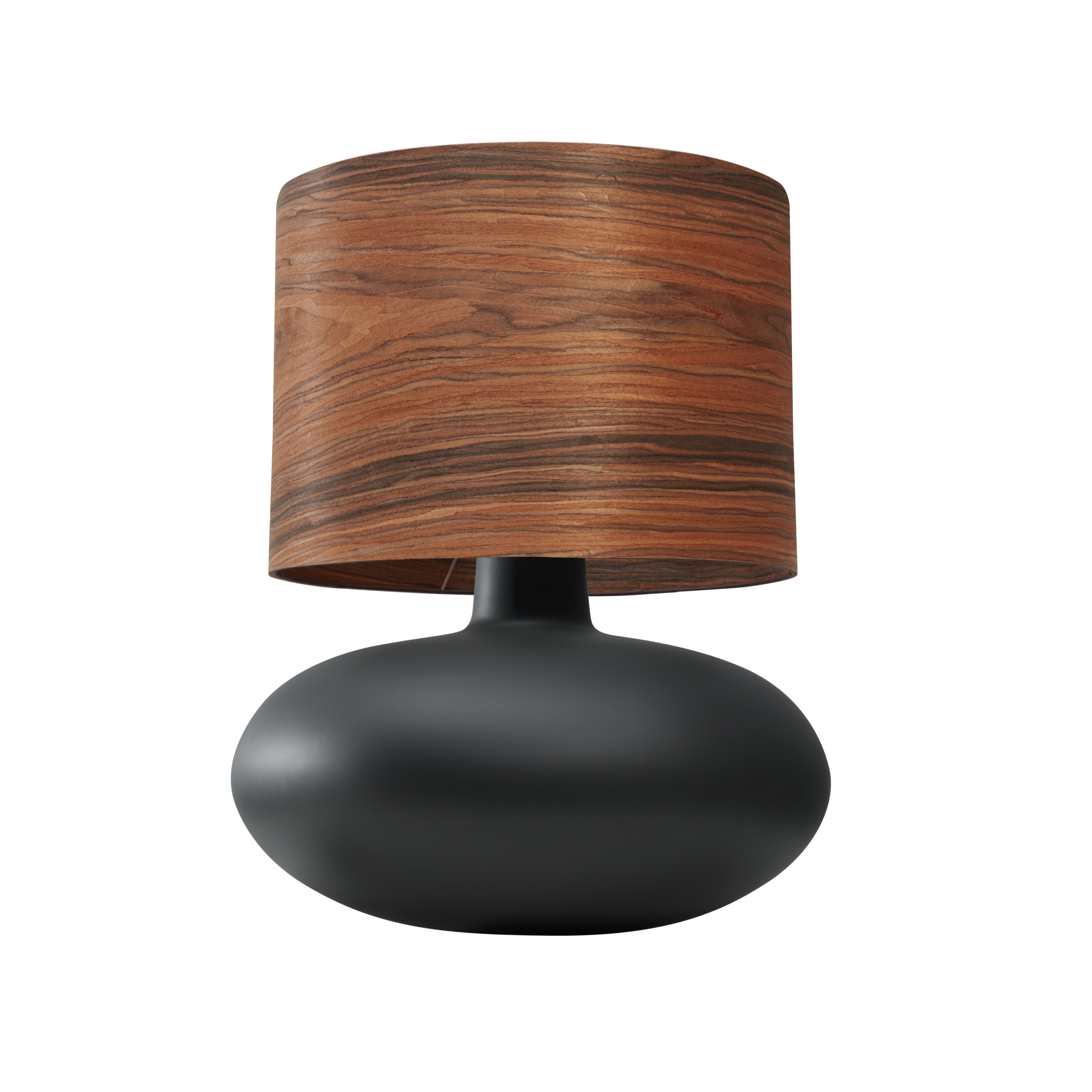 SAWA WOOD walnut veneer table lamp