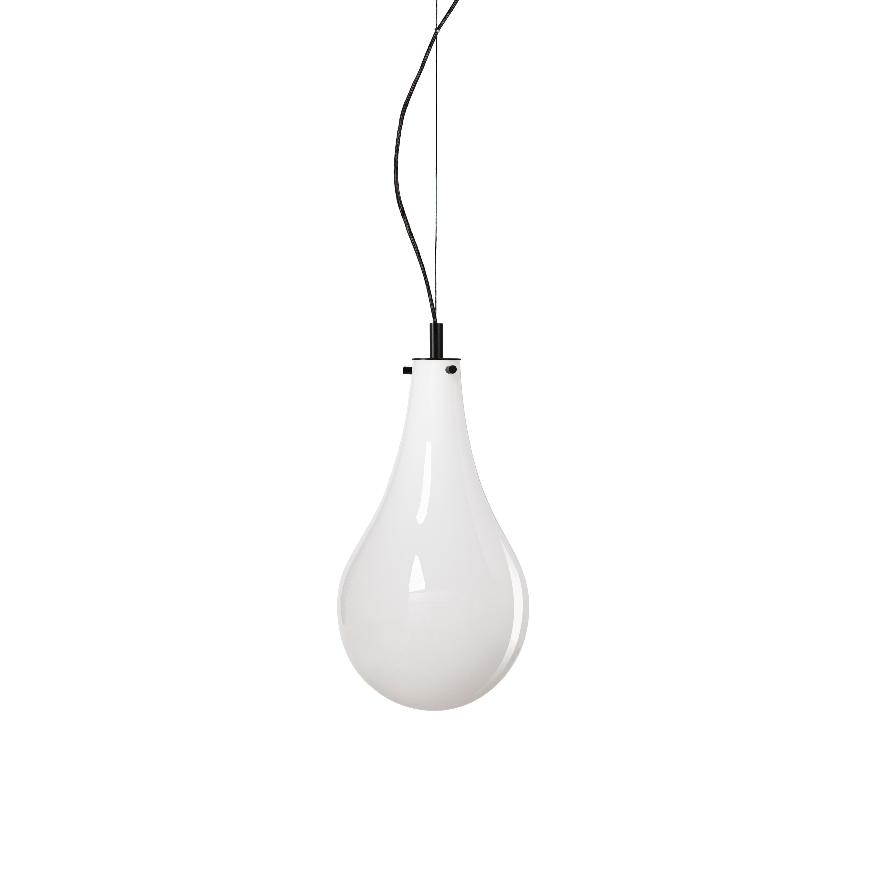 STILLA pendant lamp white with black finish