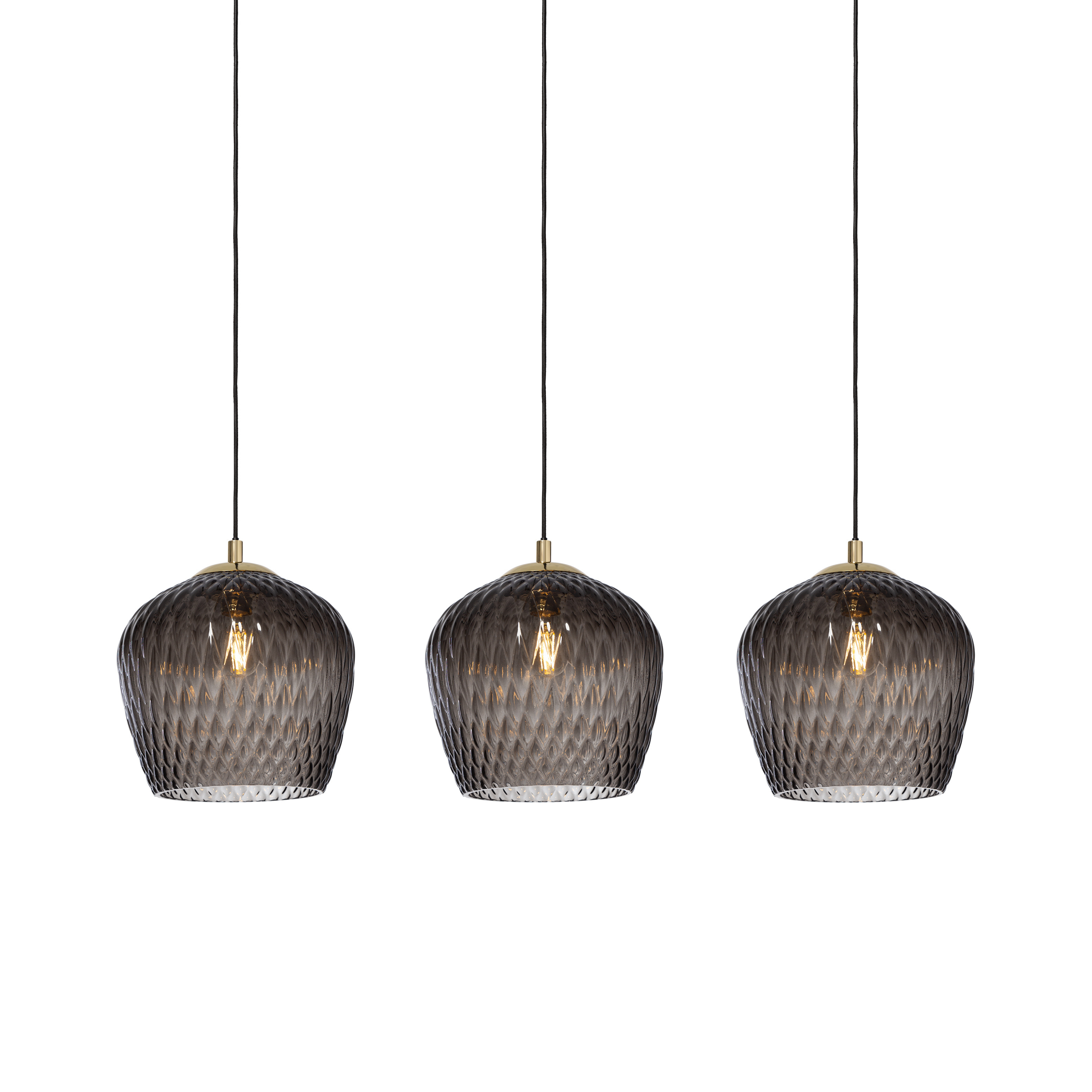 VENUS 3 graphite pendant lamp on a rail
