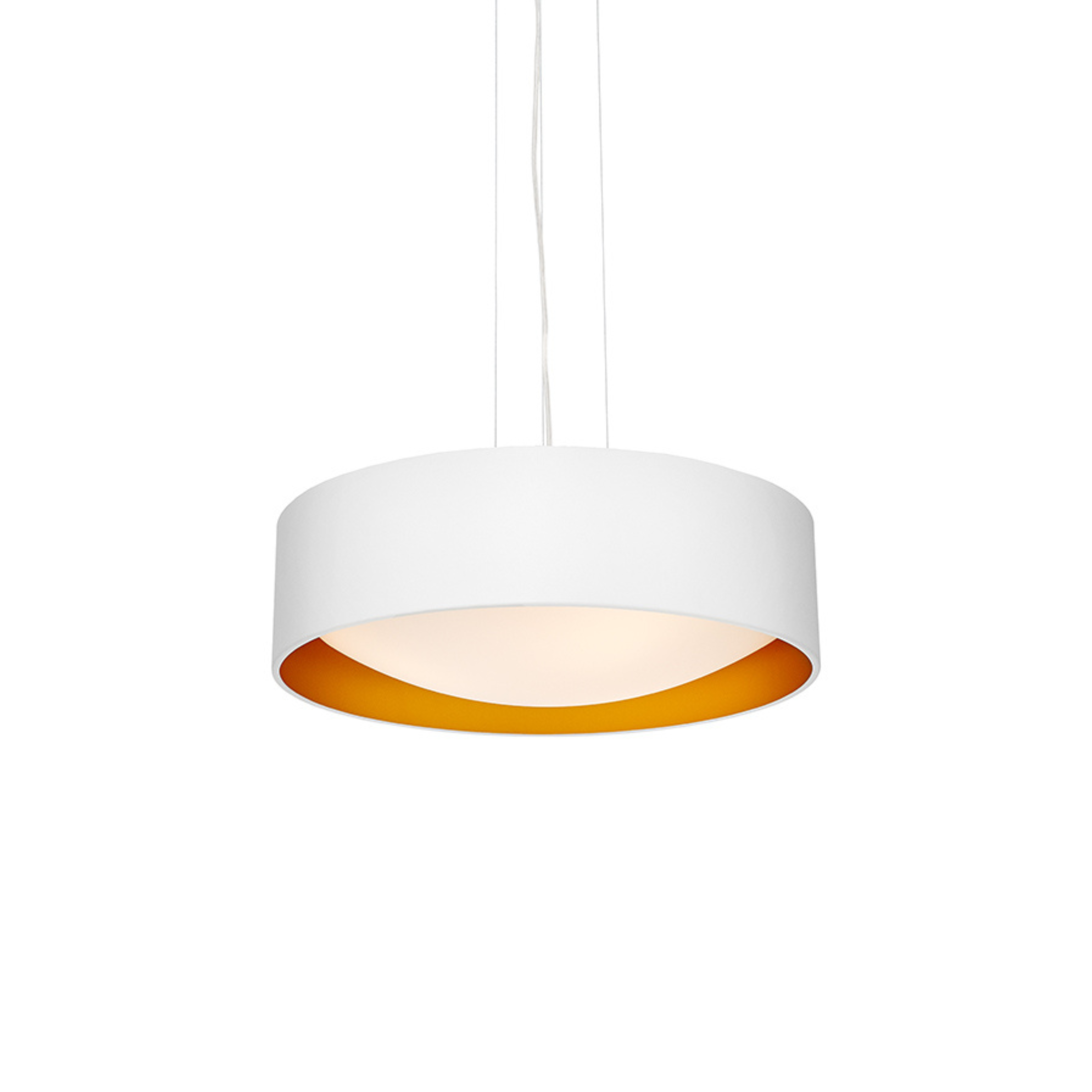 VERO pendant lamp white with a gold center