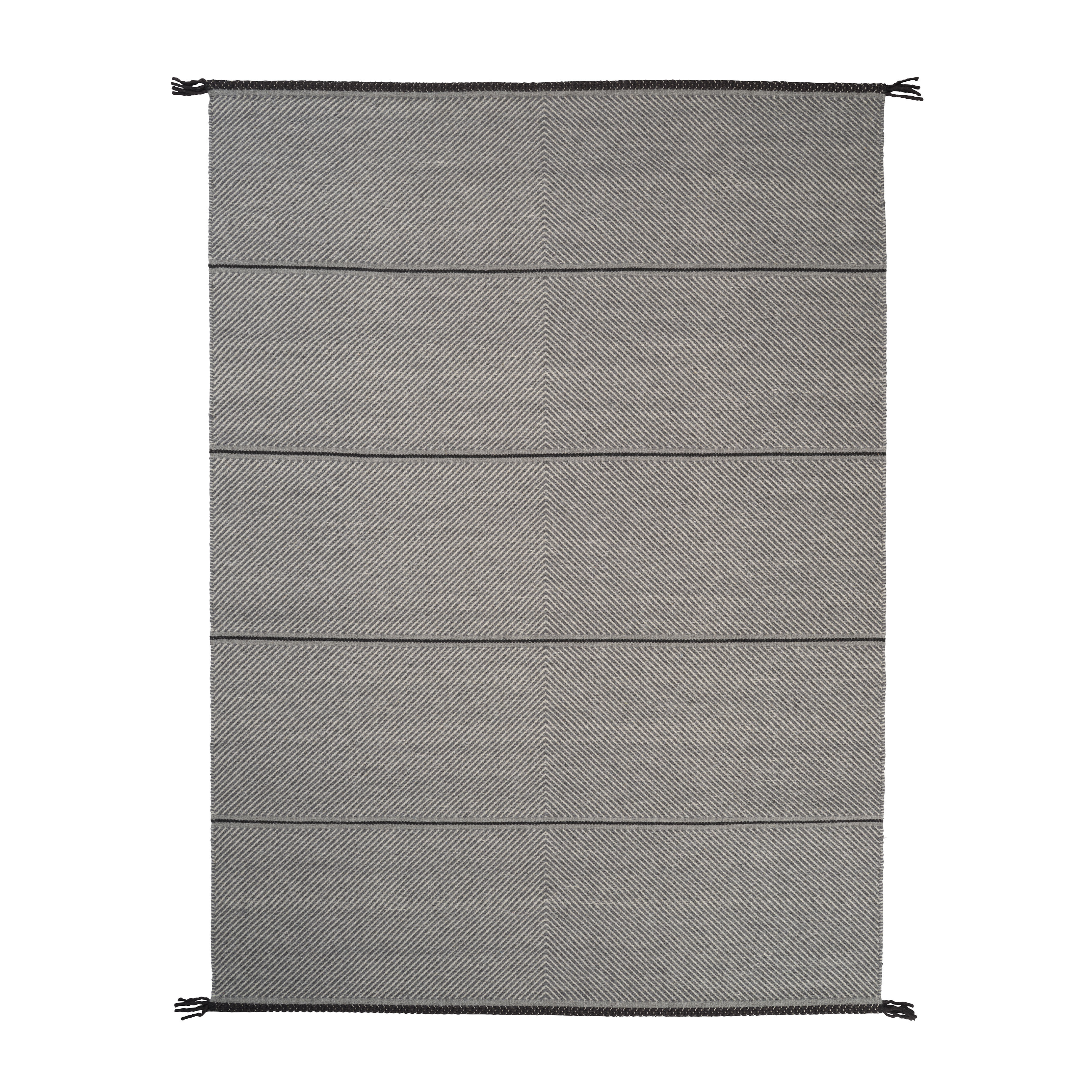 Teppich VISION WALK grau mit dunkelgrau