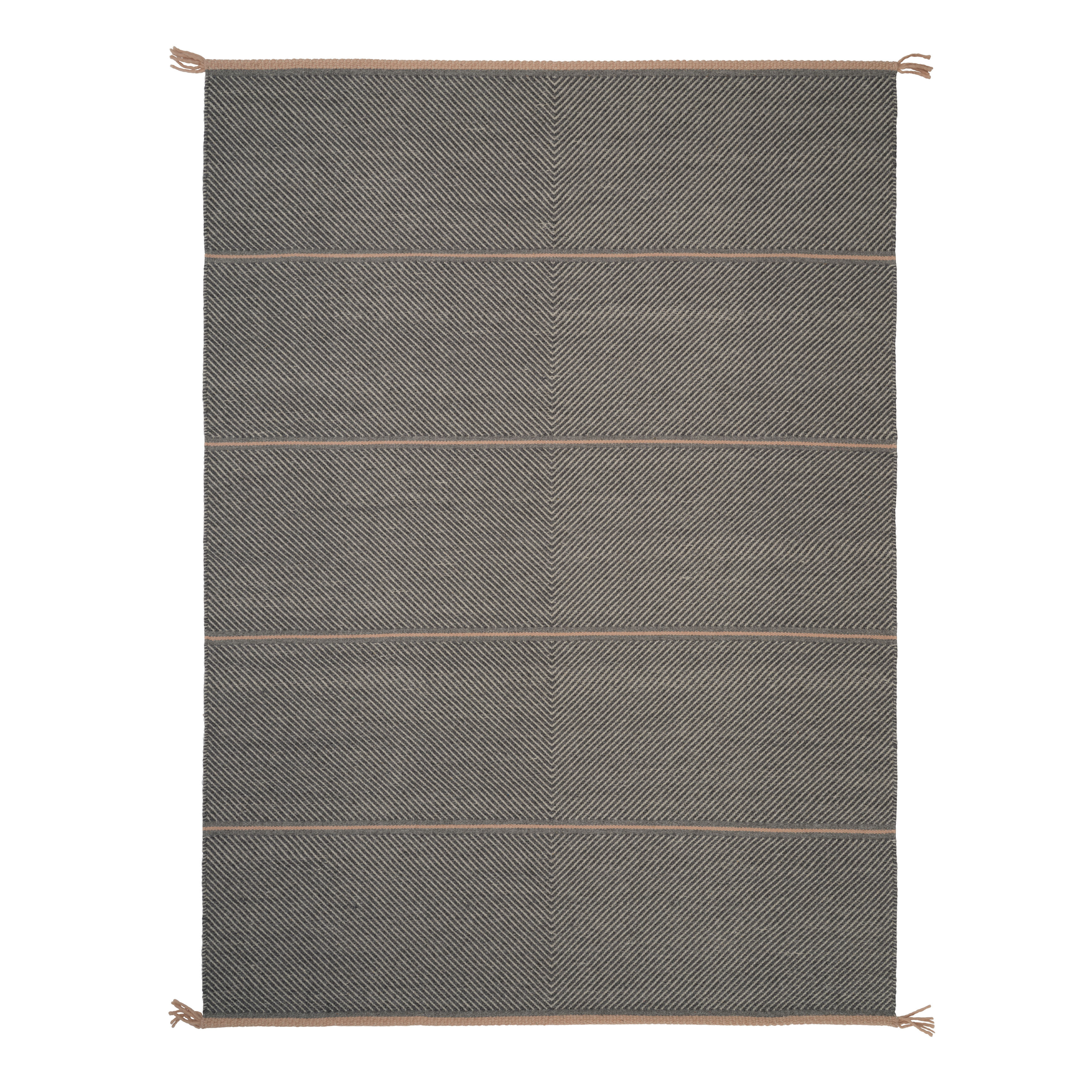 Teppich VISION WALK grau mit hellem Rosa