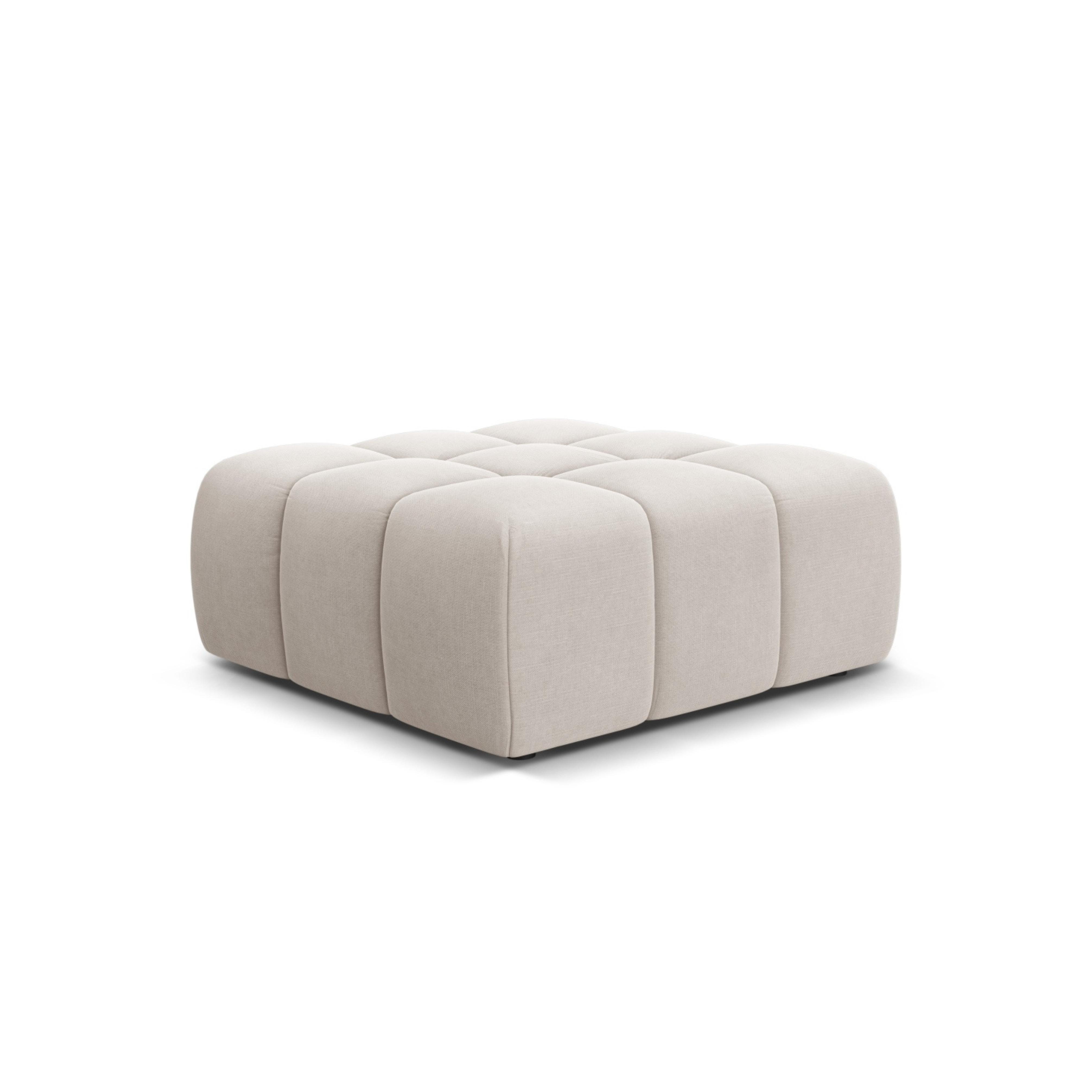 Puf AGAVE hellbeige Chenille