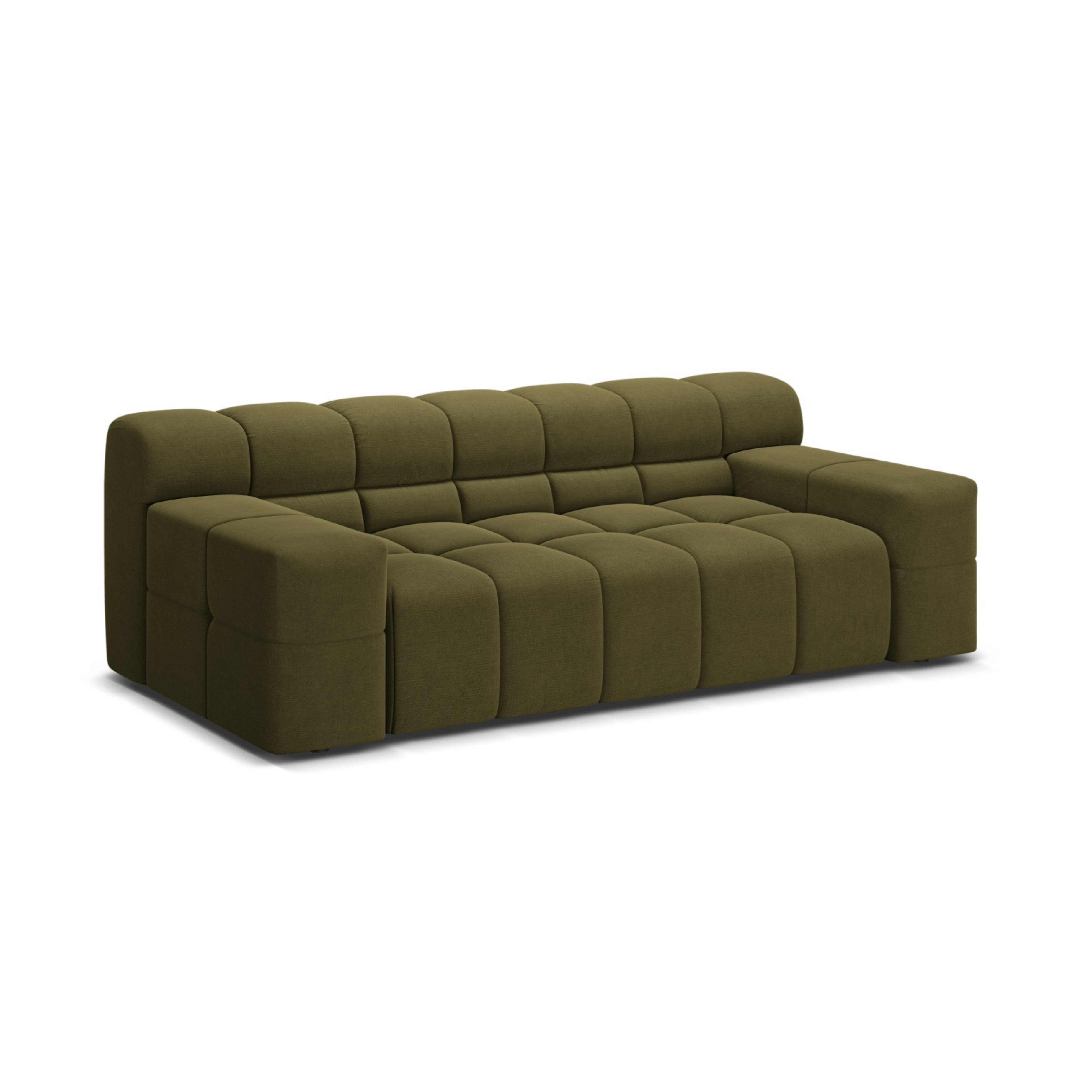 2-seater Sofa AGAVE green chenille