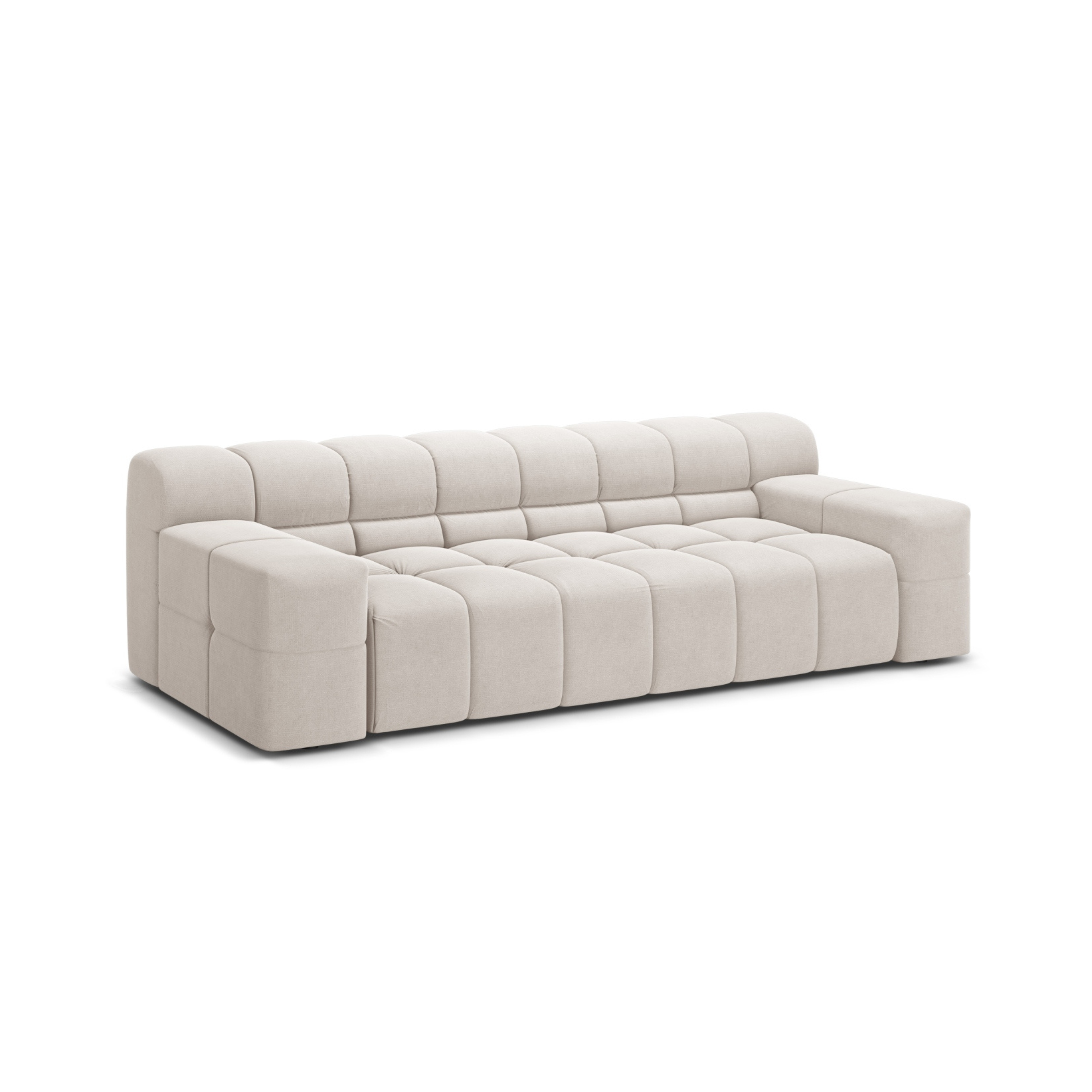 3-seater Sofa AGAVE light beige chenille