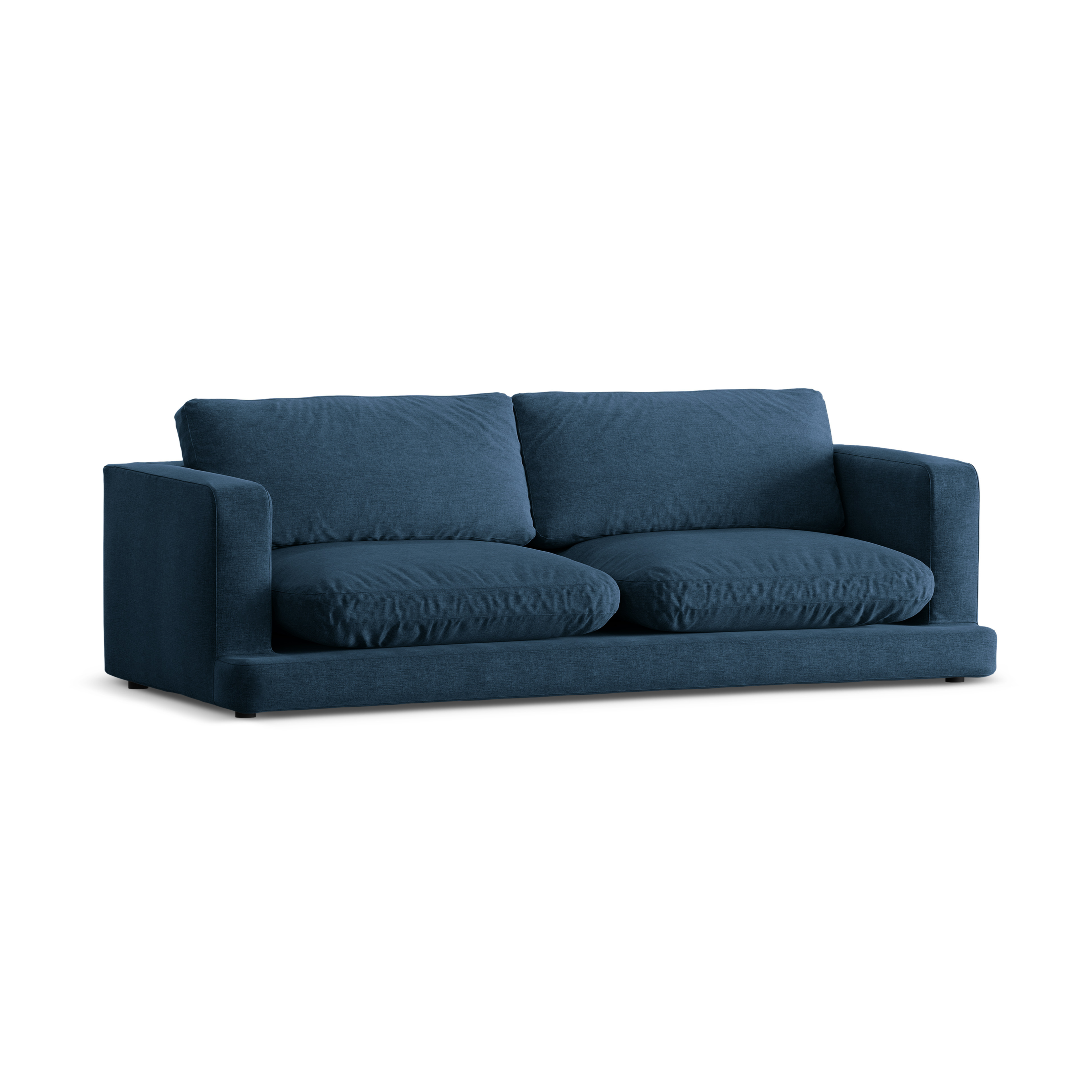 Sofa 3-Sitzer DAPHNE dunkelblaues Chenille