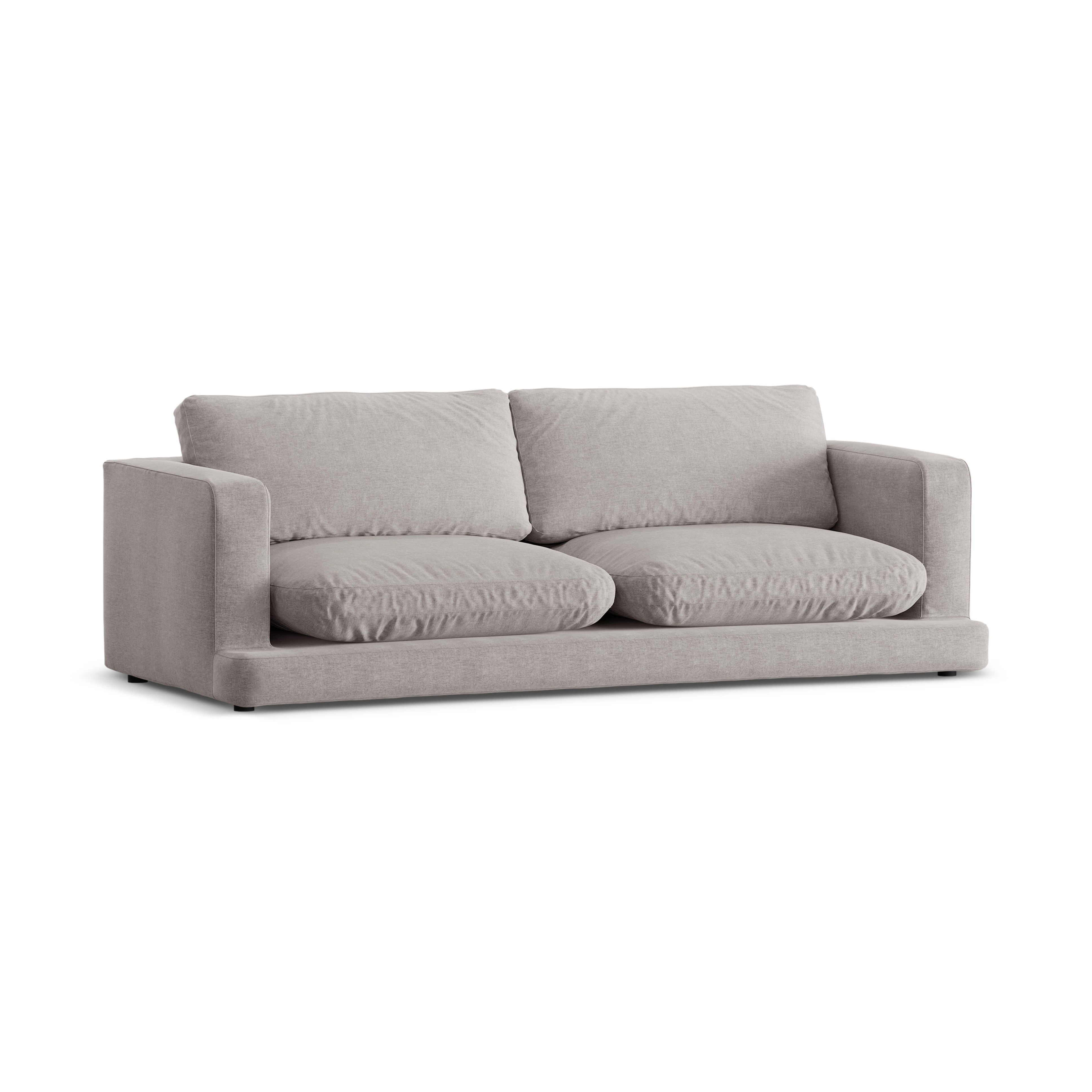 3-seater Sofa DAPHNE warm gray chenille