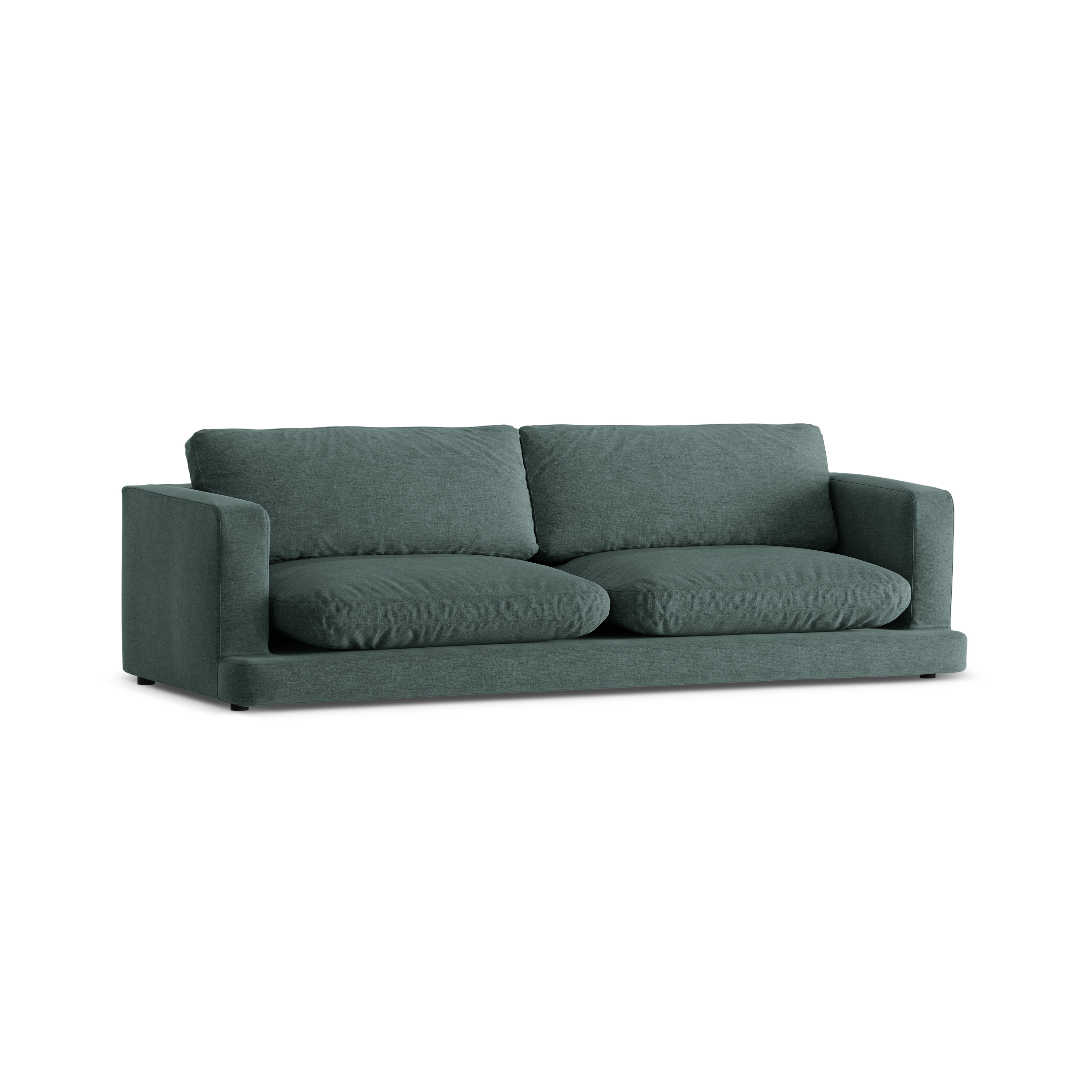 4-seater DAPHNE sofa in sea green chenille