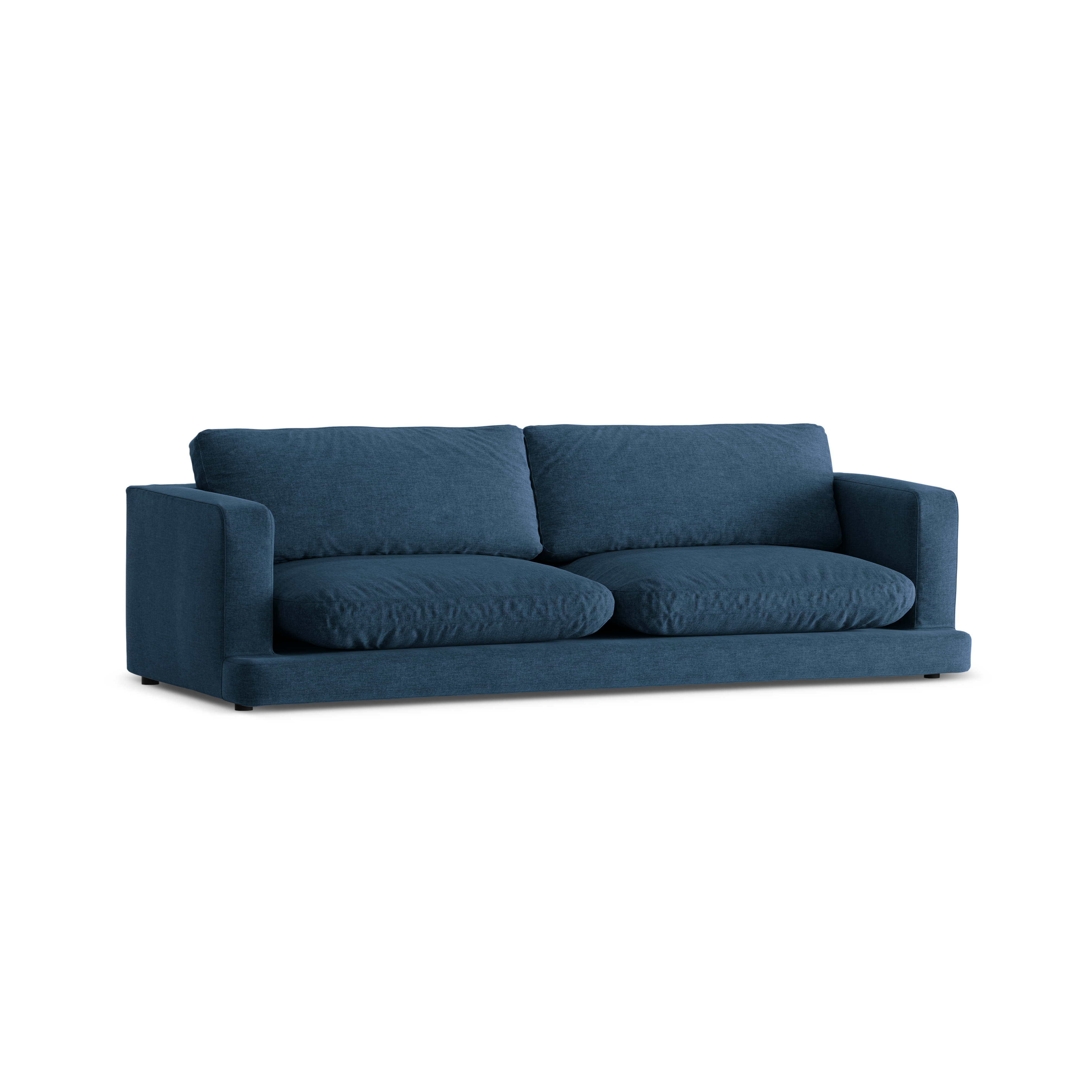 4-seater DAPHNE sofa dark blue chenille