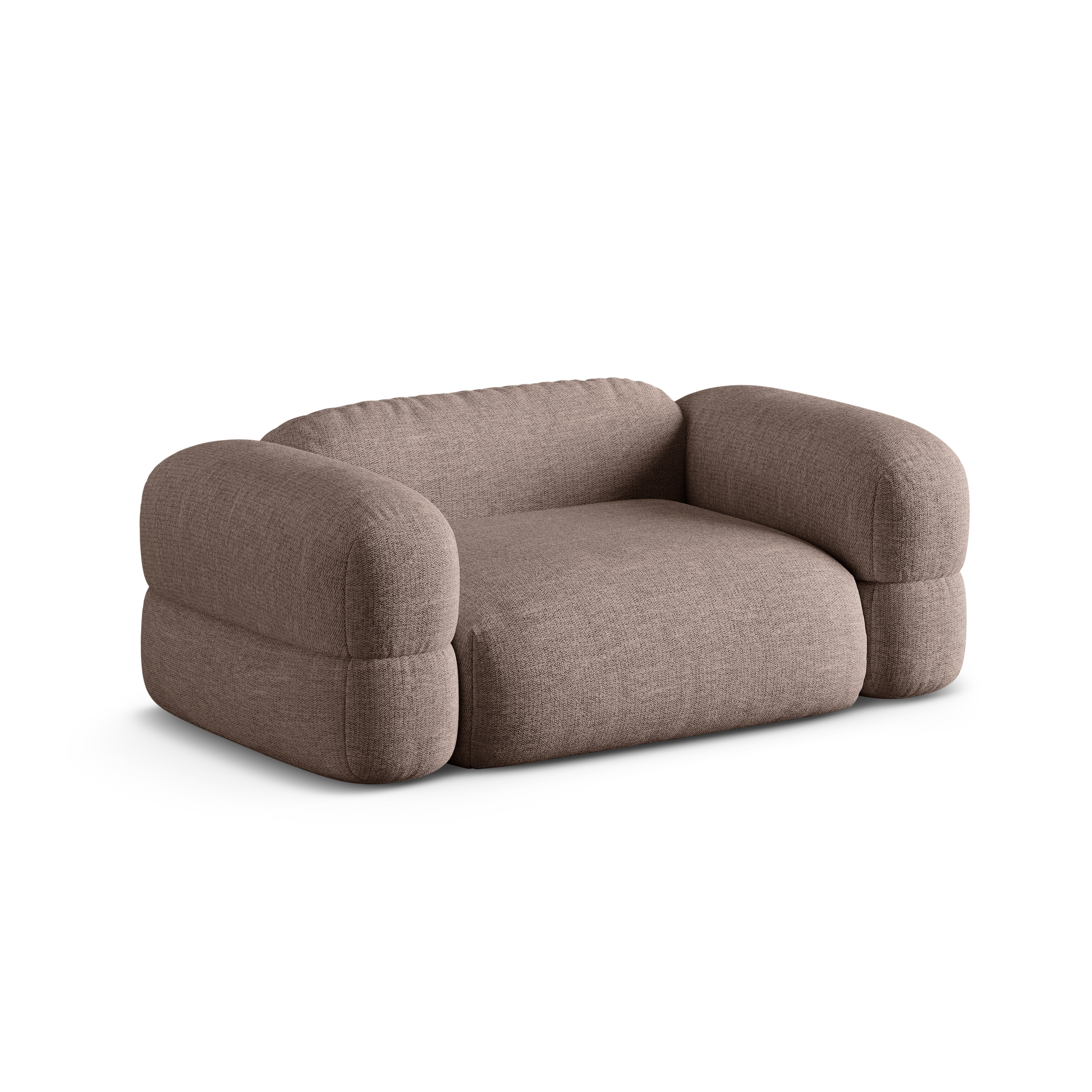 Sofa 2-Sitzer ROGER Cappuccino Chenille