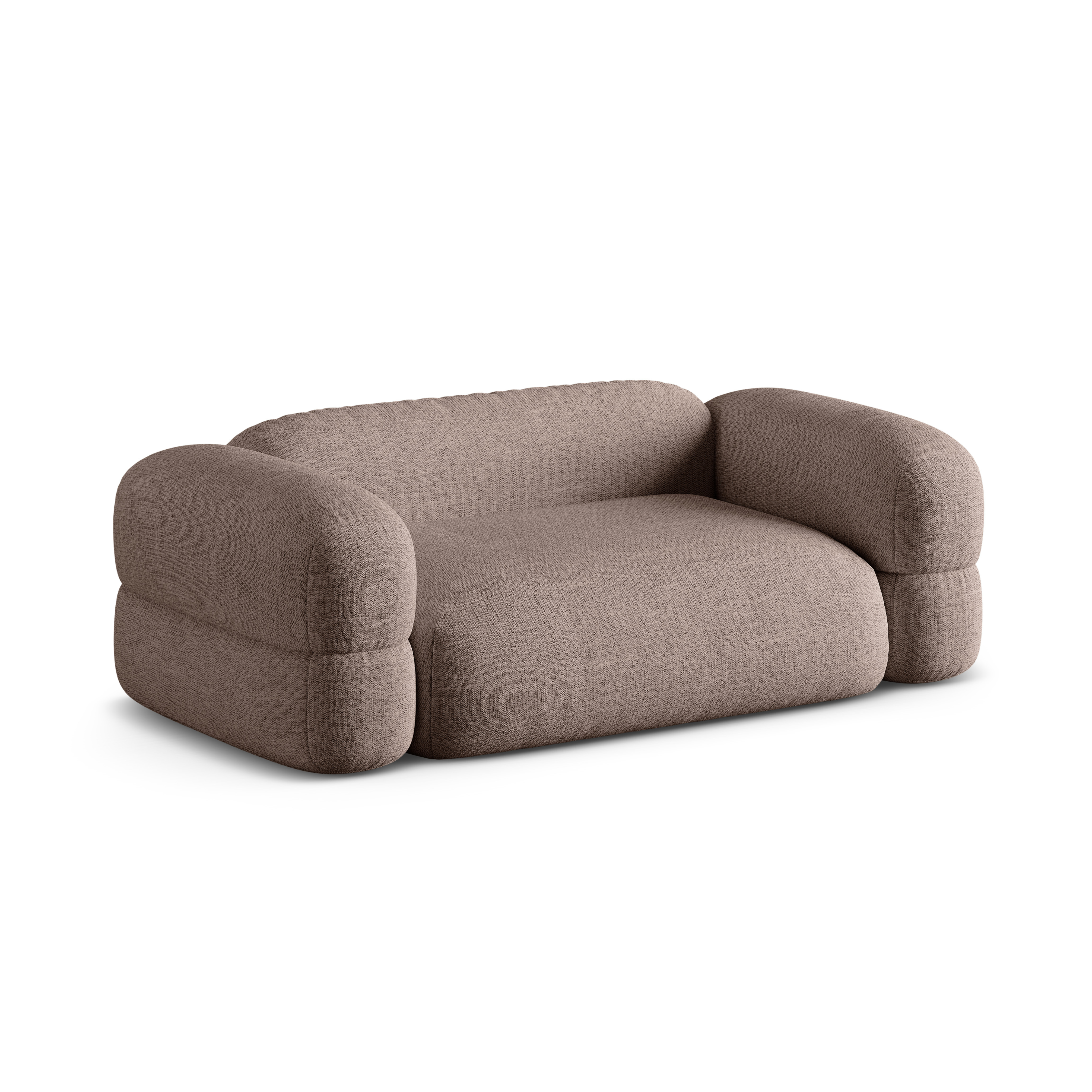 Sofa 3-Sitzer ROGER Cappuccino Chenille