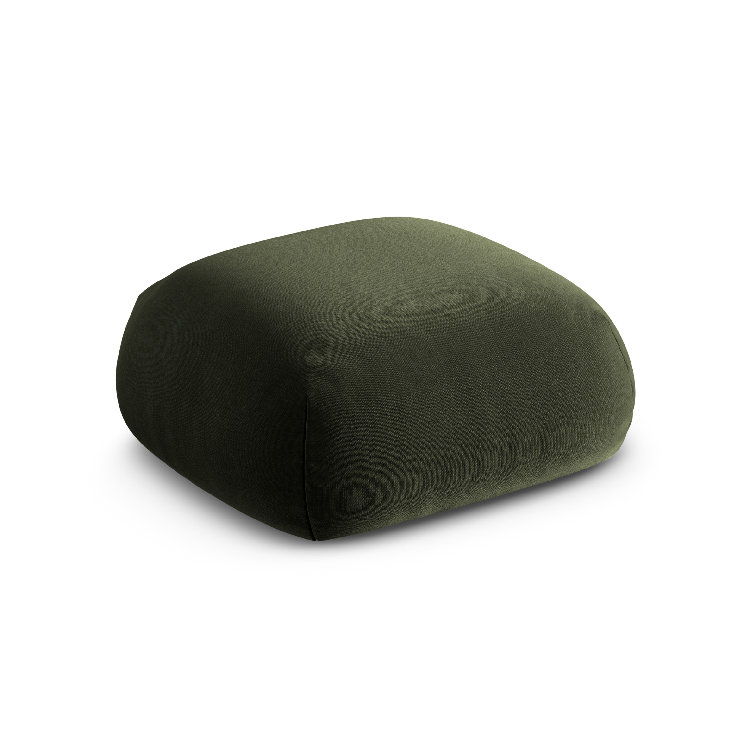 Samt Pouf ROGER olivgrün