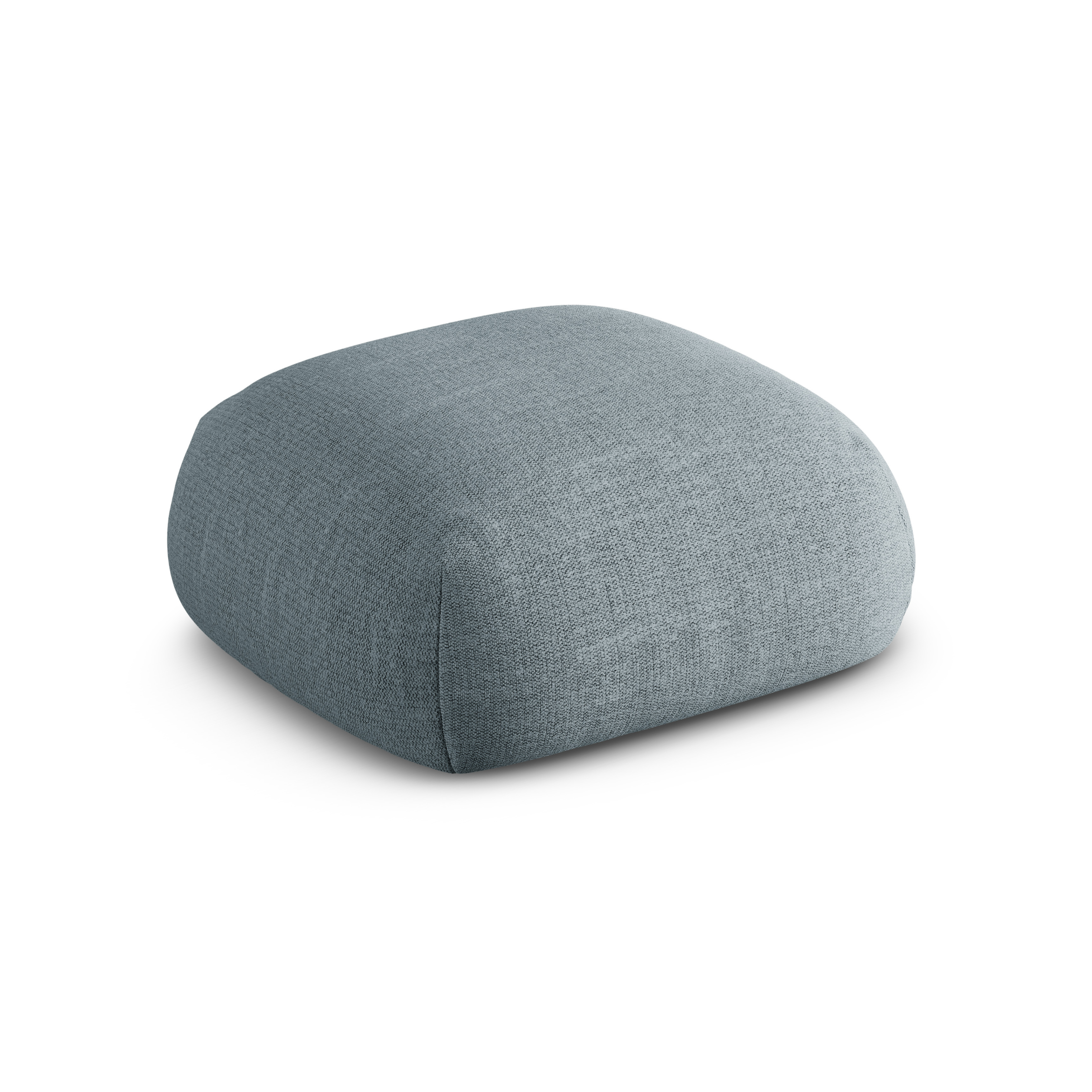 Puf ROGER himmelblauer Chenille