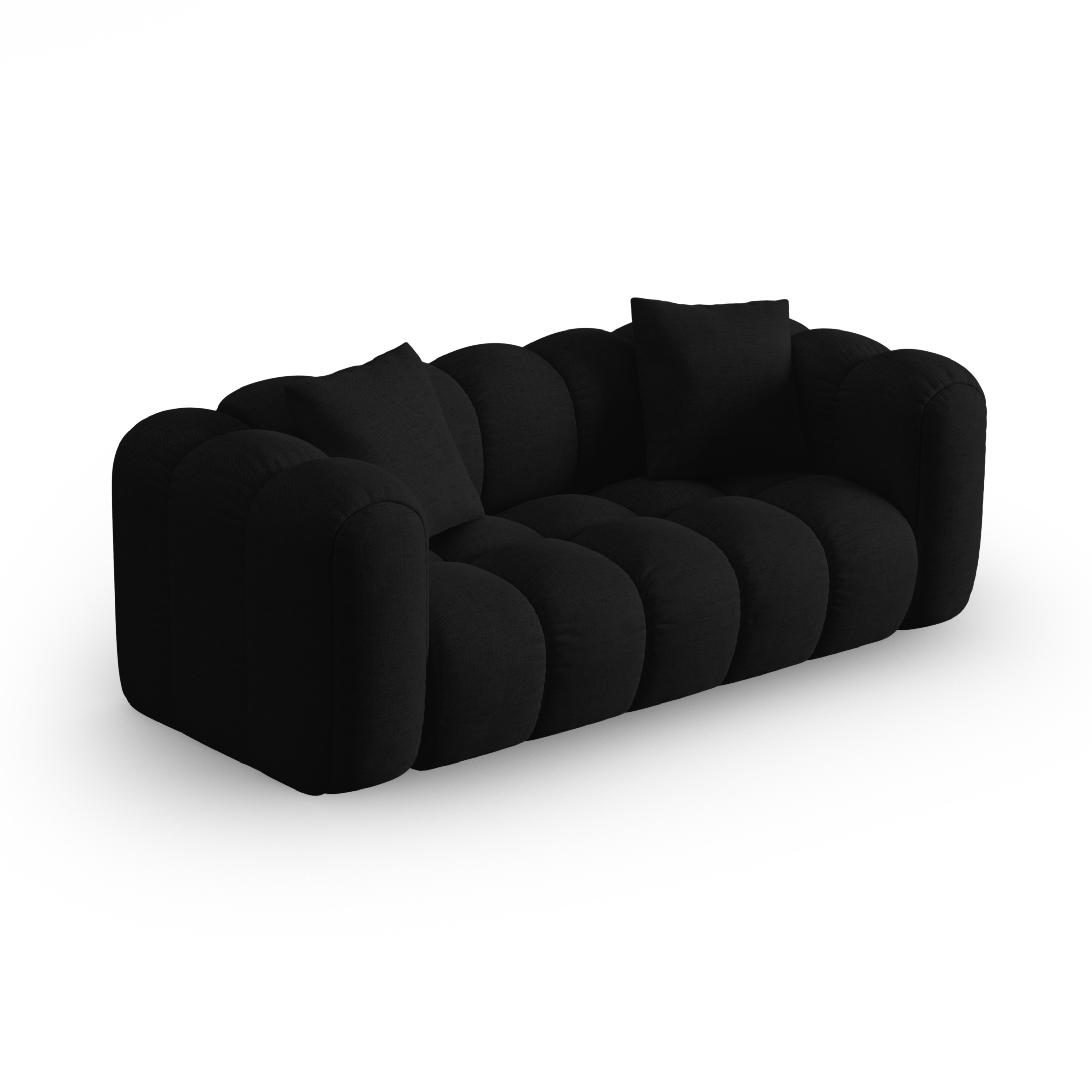 Sofa 3-osobowa ASTRO czarny szenil