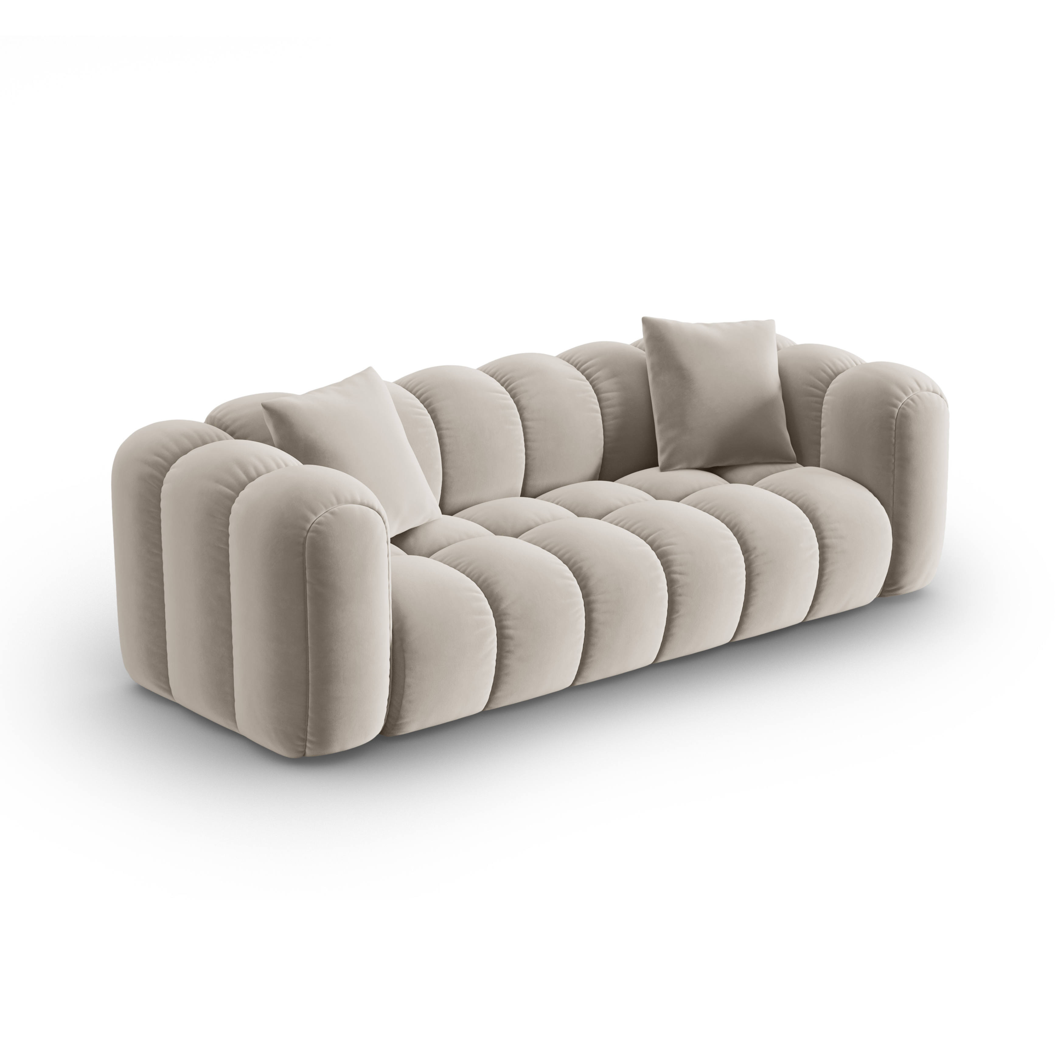 Sofa aksamitna 4-osobowa ASTRO ecru