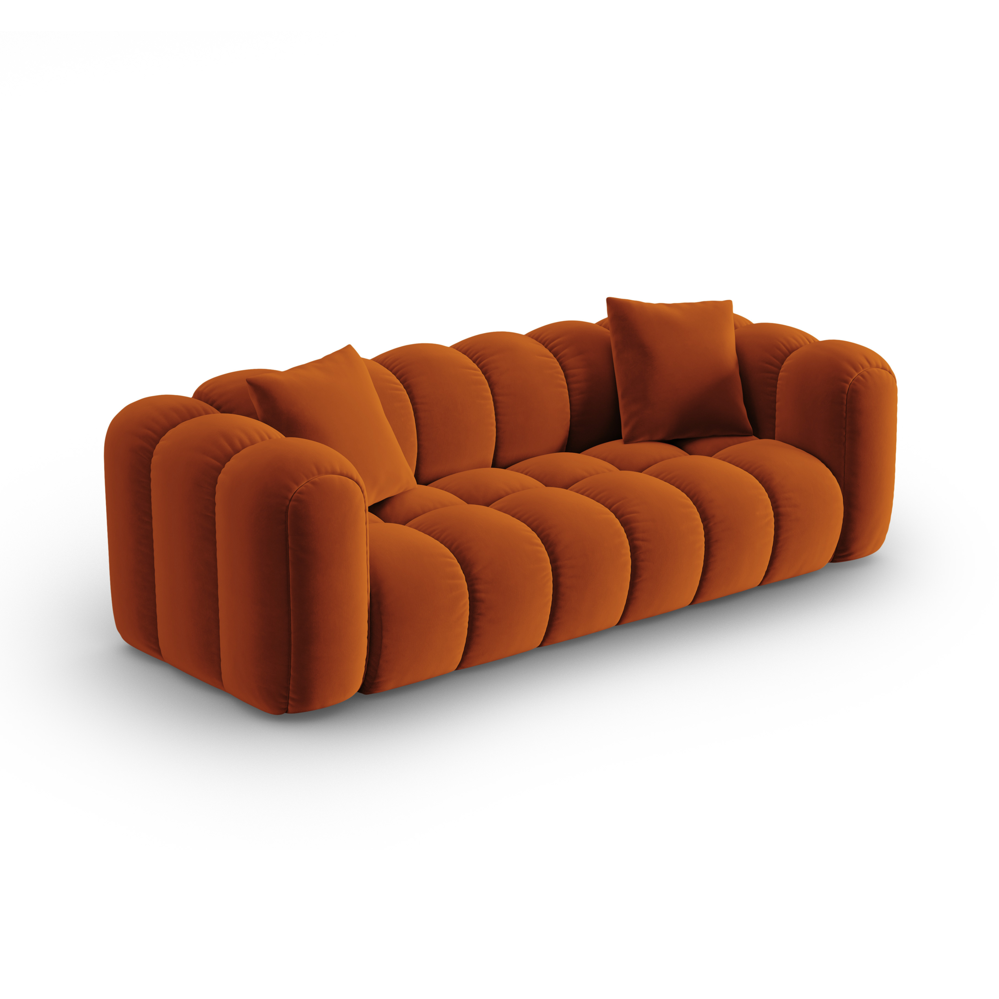 Sofa aksamitna 4-osobowa ASTRO rudy