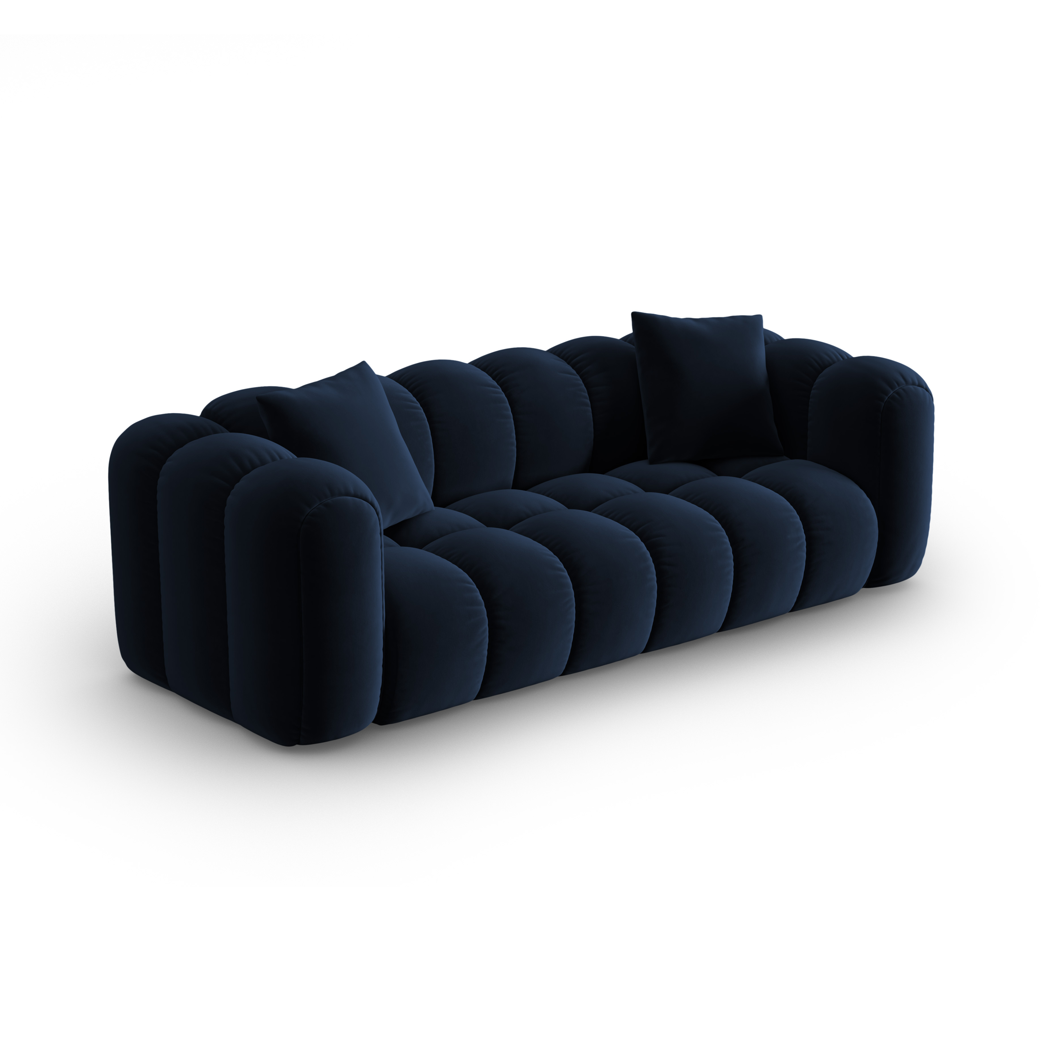 Sofa aksamitna 4-osobowa ASTRO granat królewski