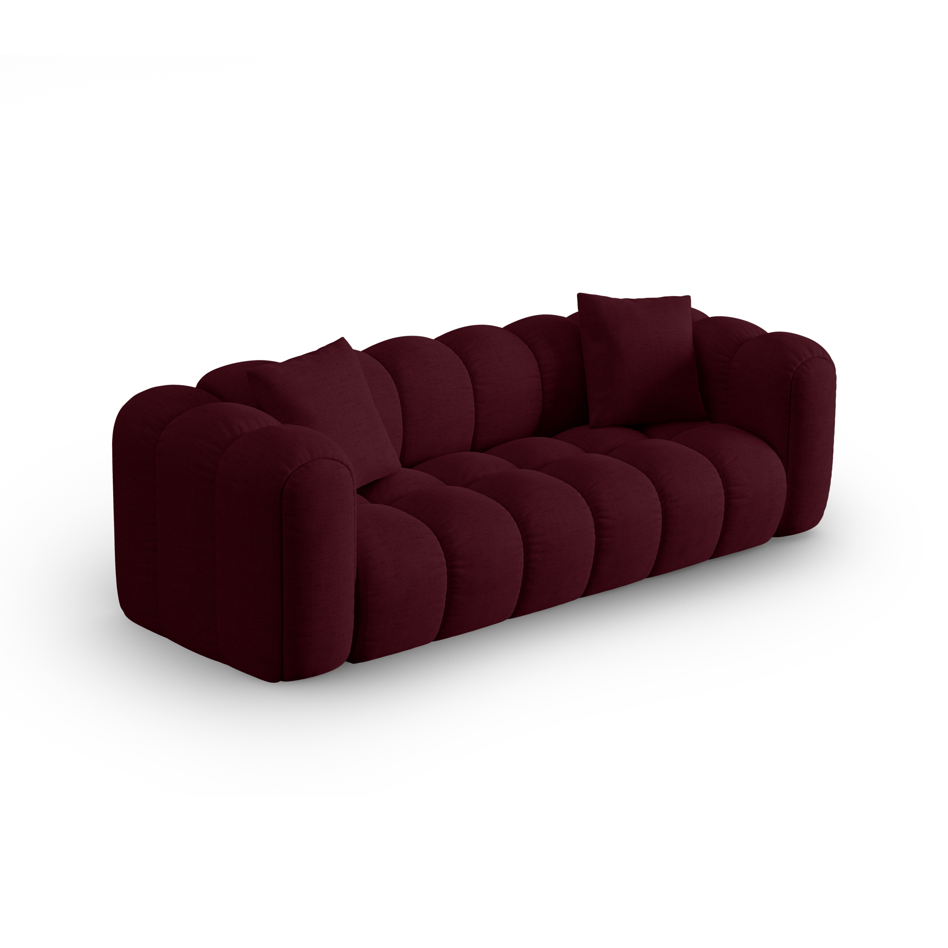 Sofa 4-osobowa ASTRO burgundowy szenil