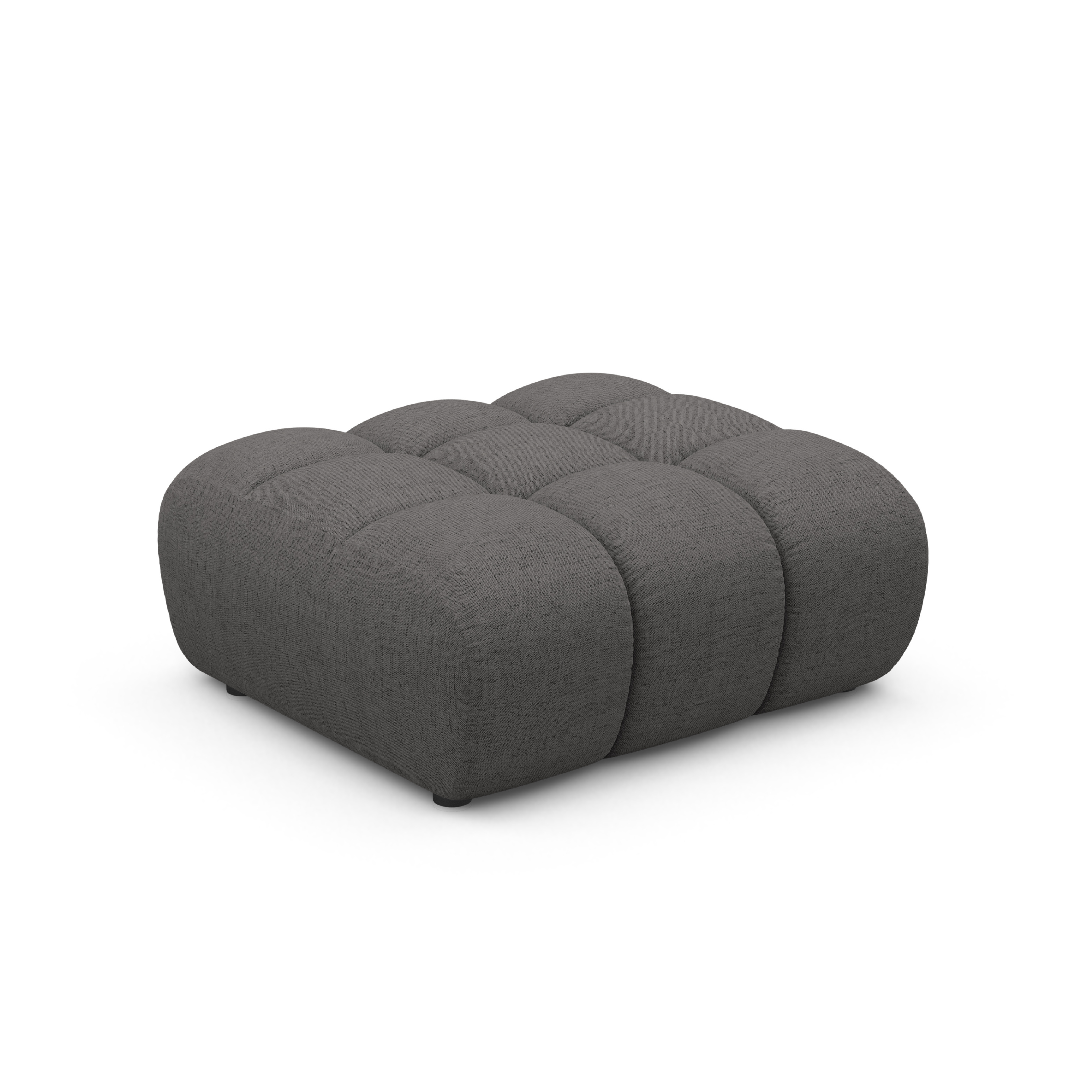 Puf ASTRO grauer Chenille