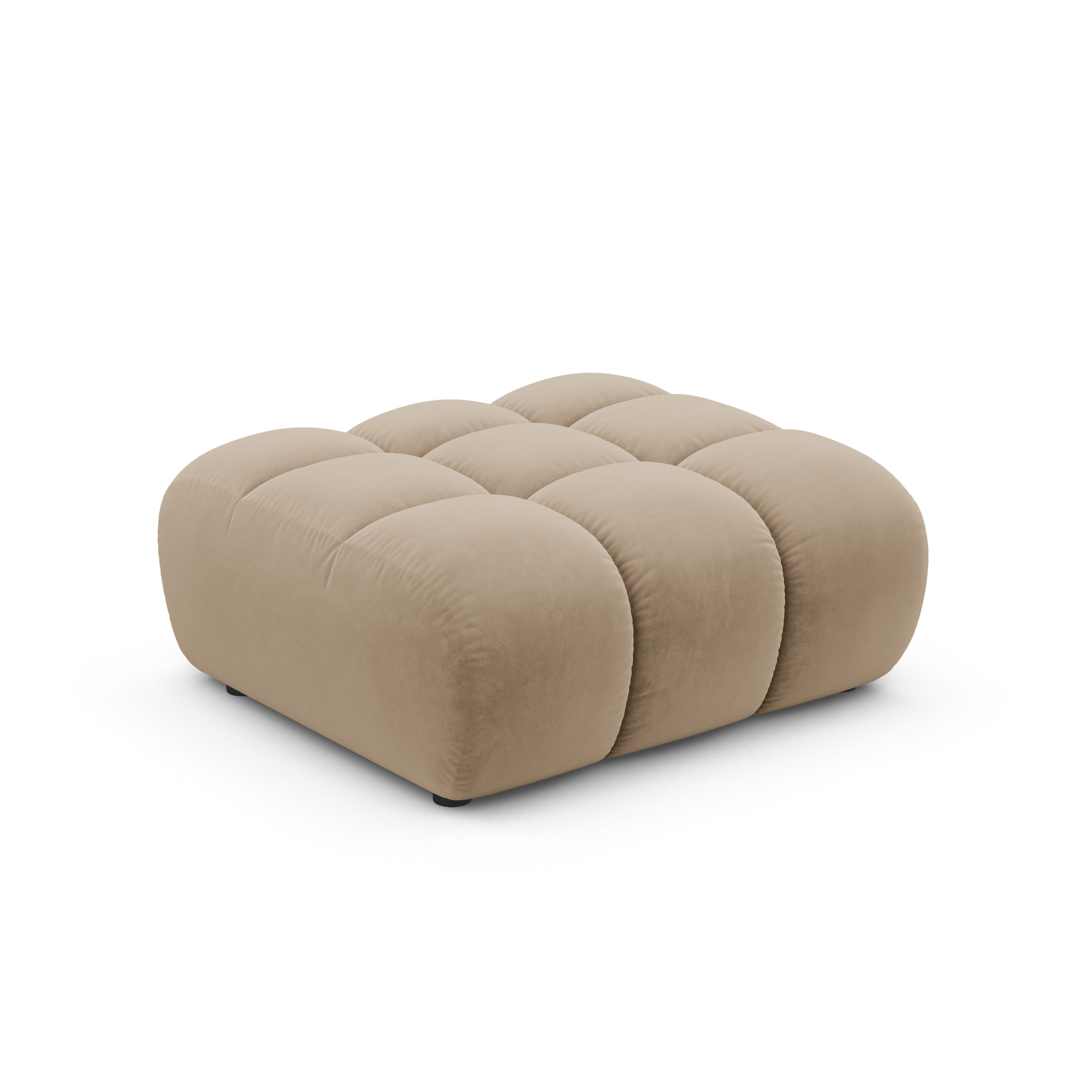 Samt Pouf ASTRO sandfarben
