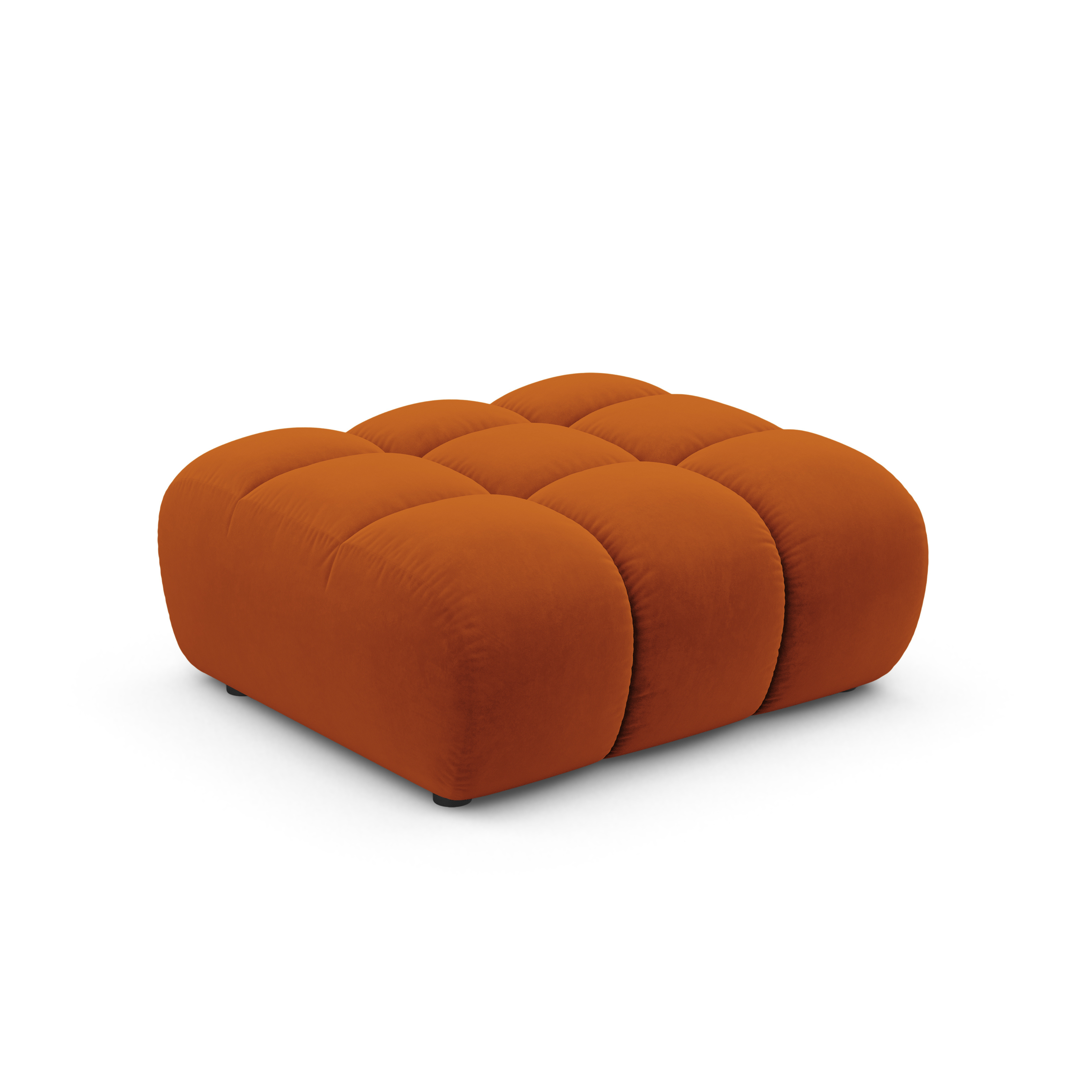 Samt Pouf ASTRO rostrot
