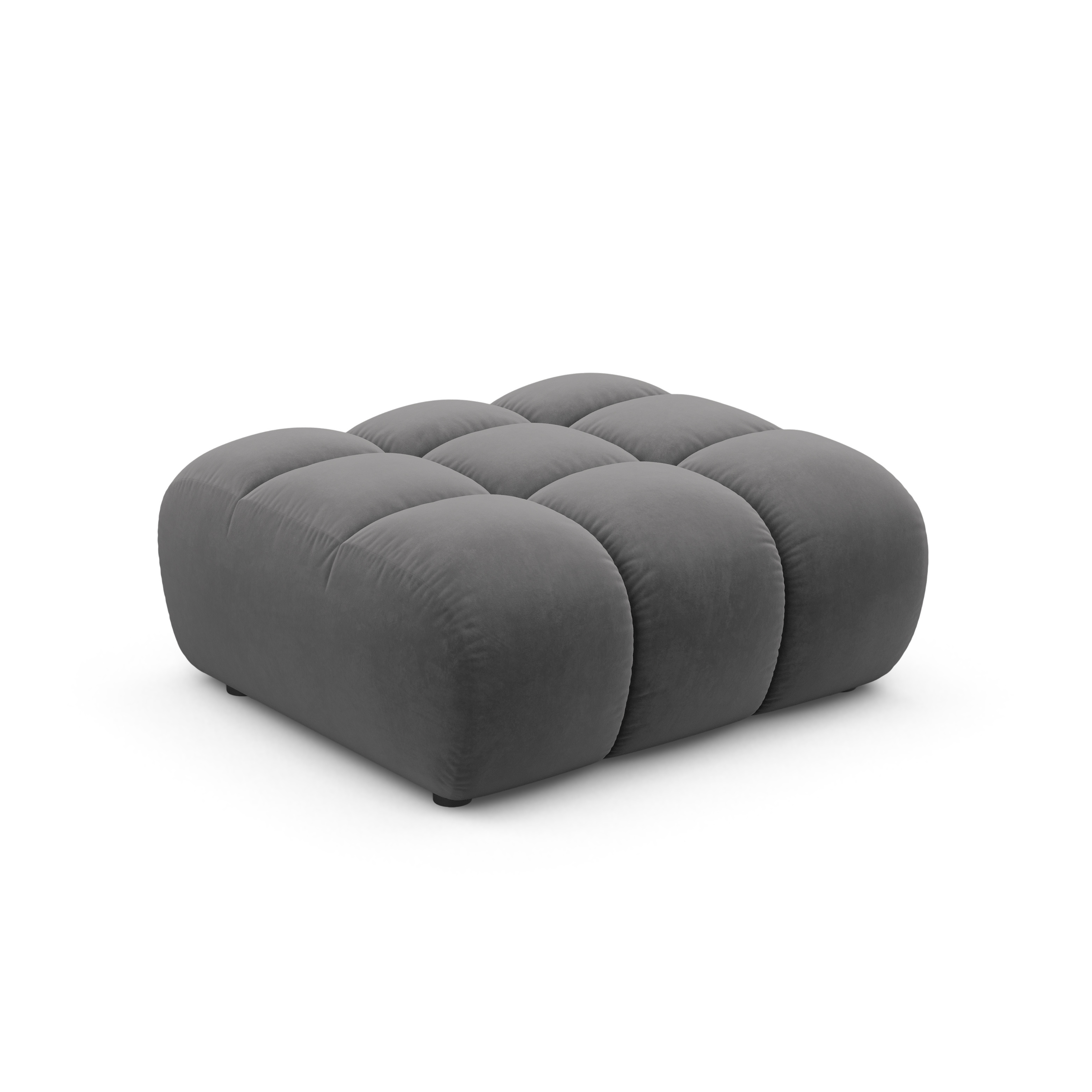 Samt Pouf ASTRO grau