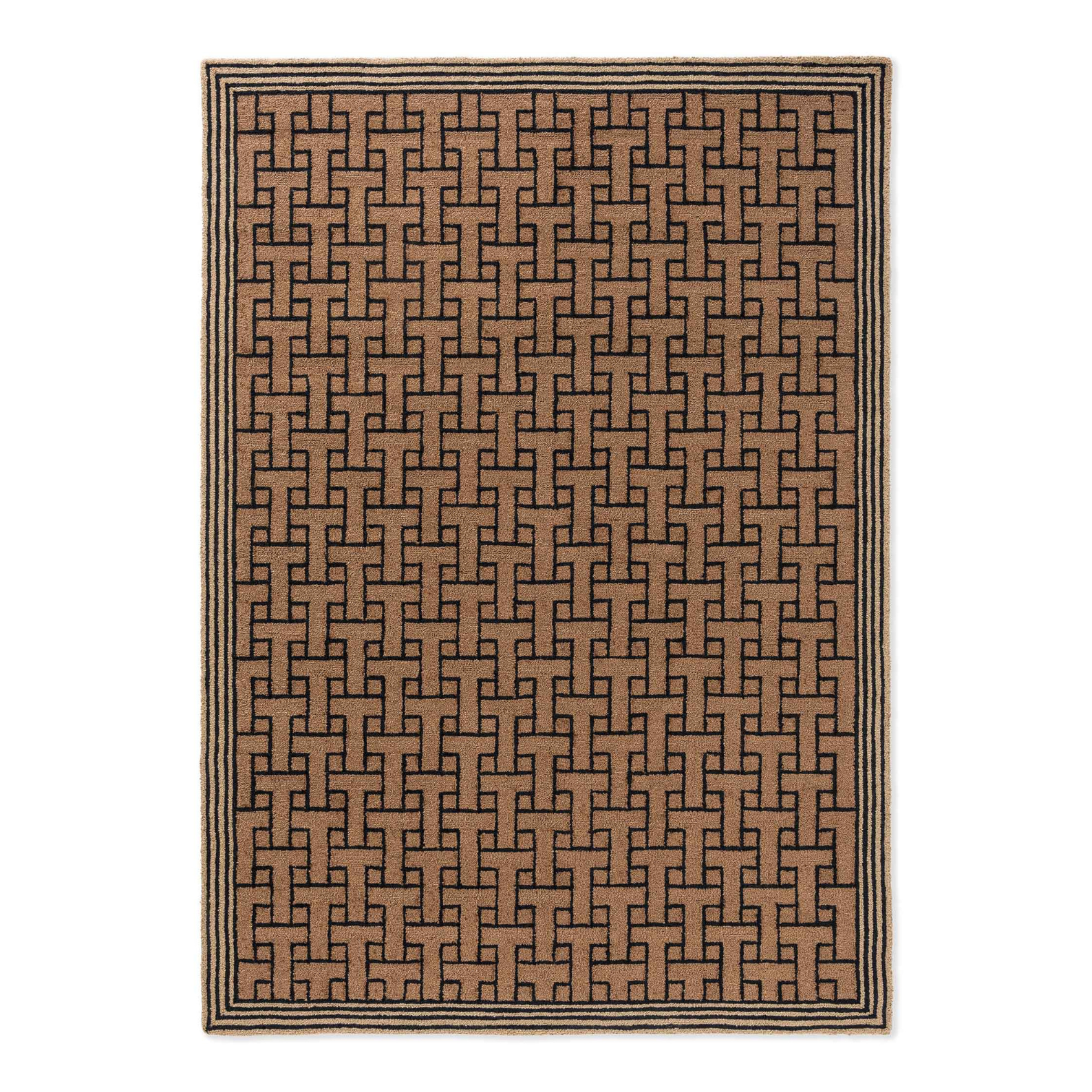 T-monogram external rug brown