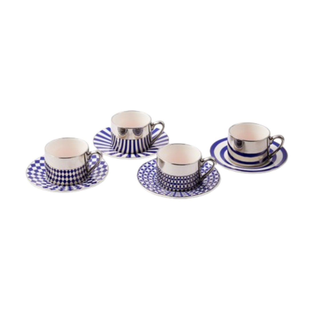 AUNTY COFFEE CUPS Espressotassen-Set dunkelblau