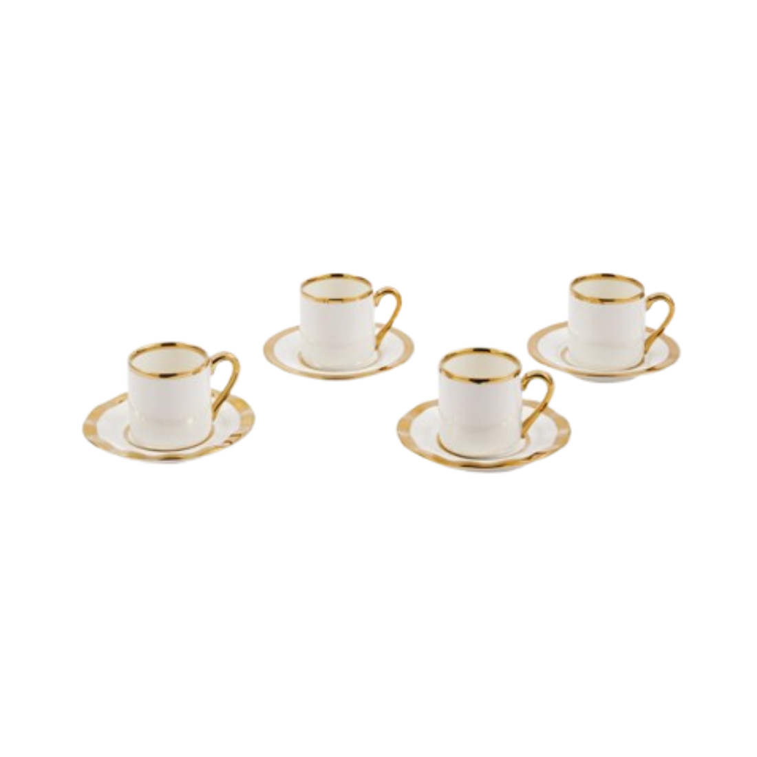 Espressotassen-Set GOLDEN FINDS Porzellan
