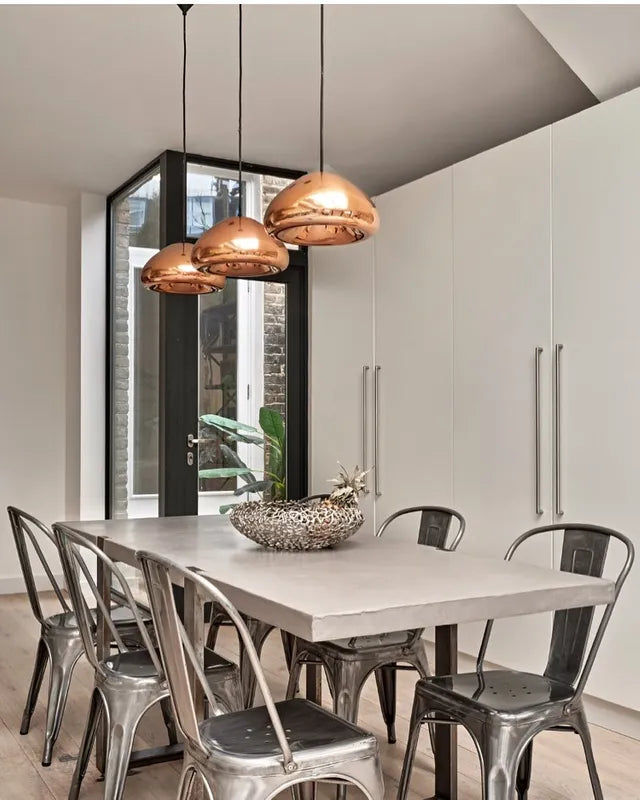 Pendelleuchte VOID kupfer