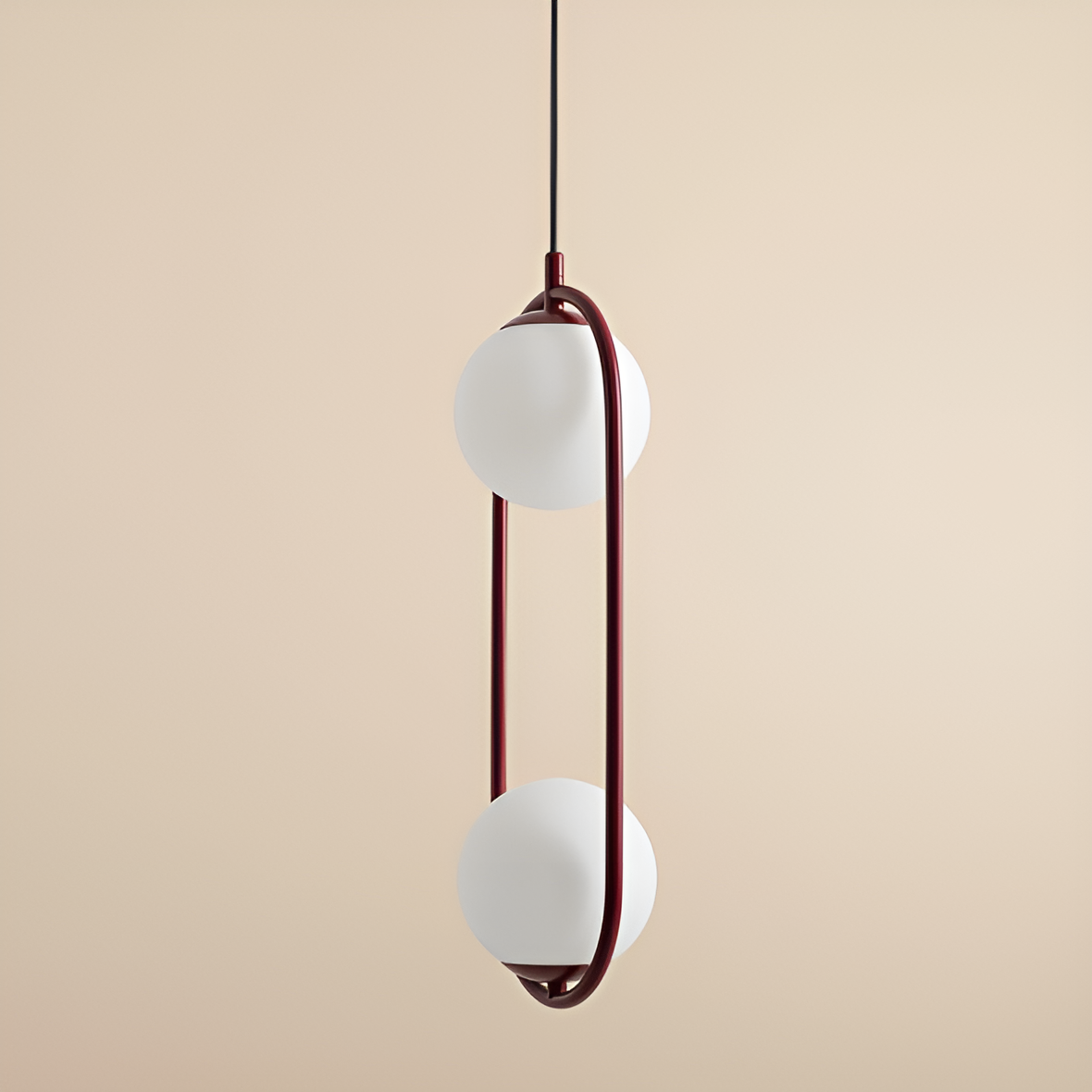 Hängelampe RIVA DUO burgund