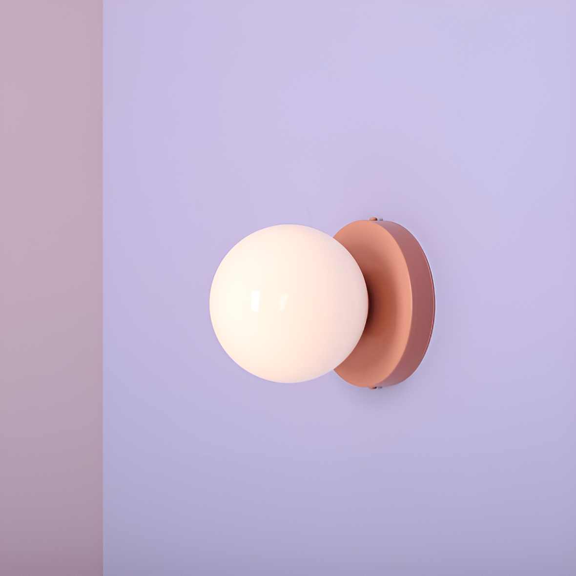 Wandleuchte BALL DUO rosa