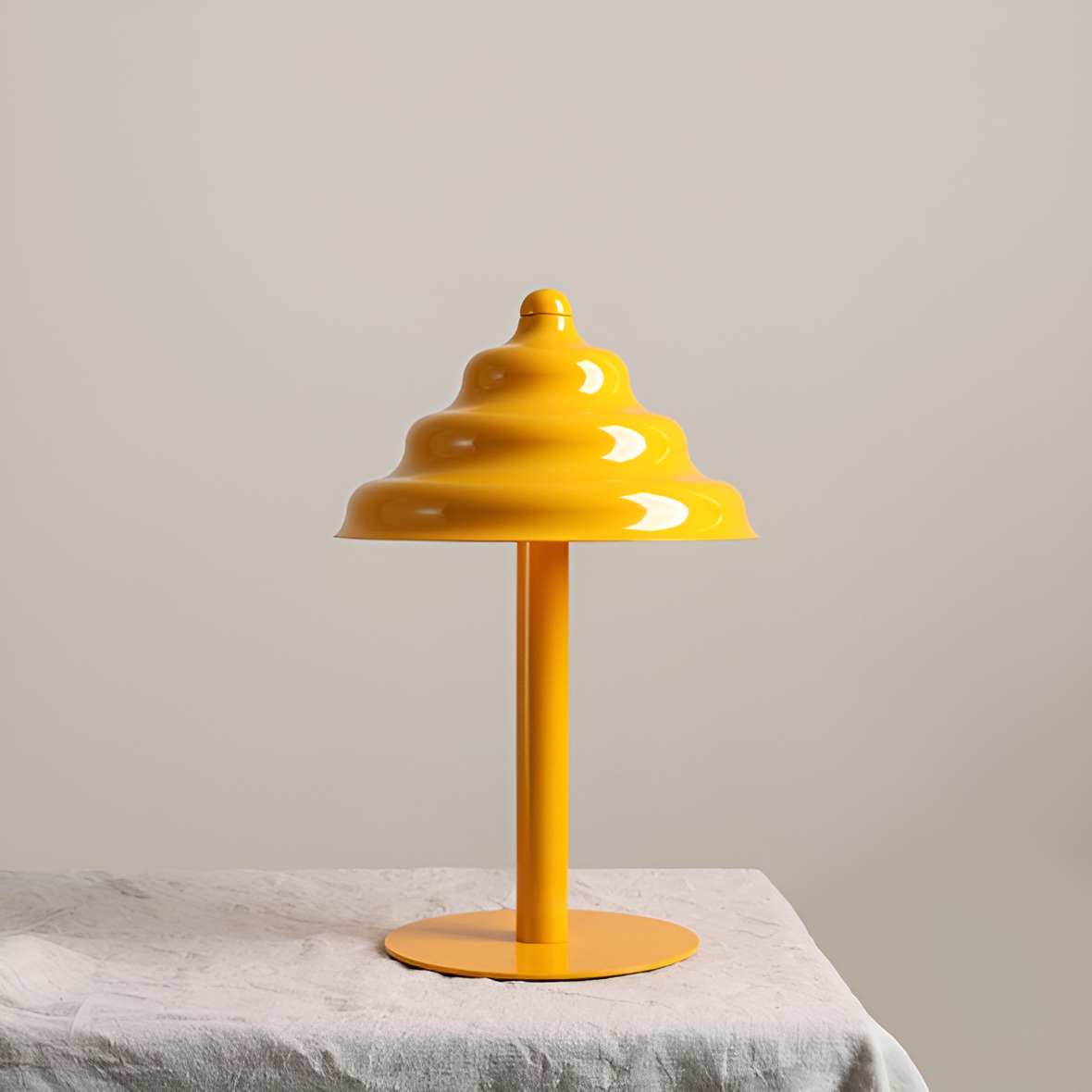 Yellow table lamp