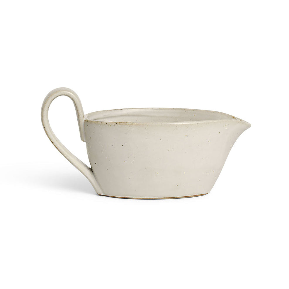 FLOW gravy boat broken white