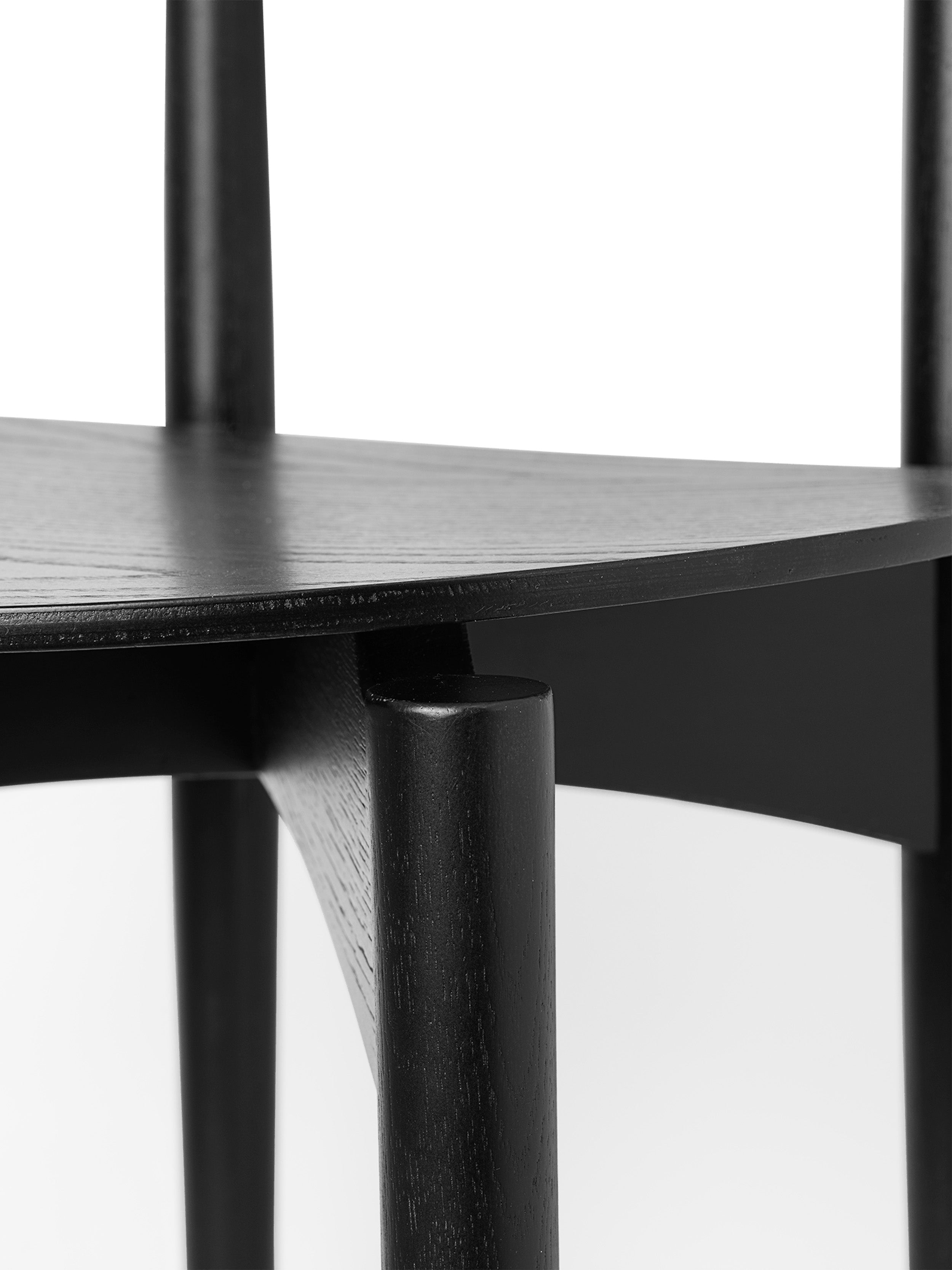 Stuhl Herman Wood Black Buk