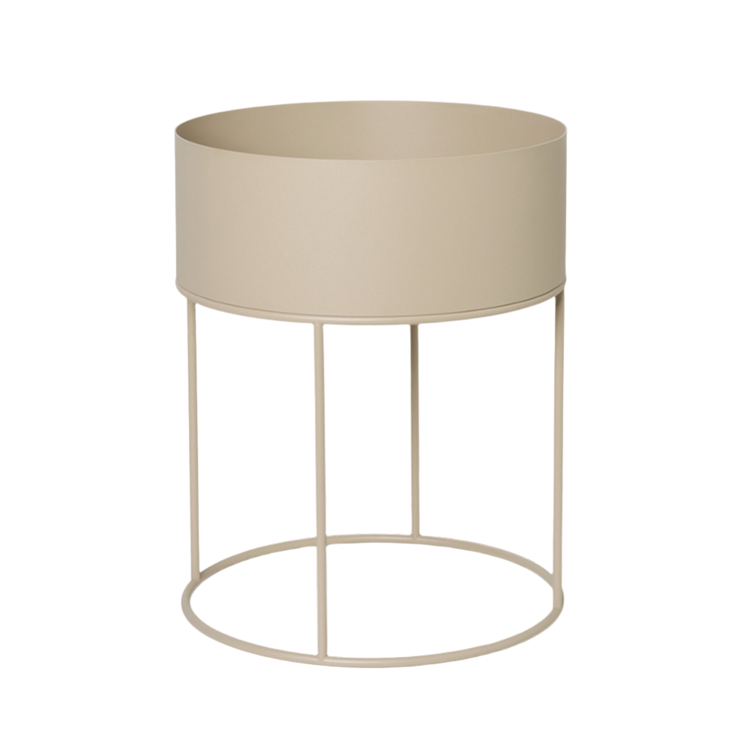 Round planter PLANT BOX ROUND beige