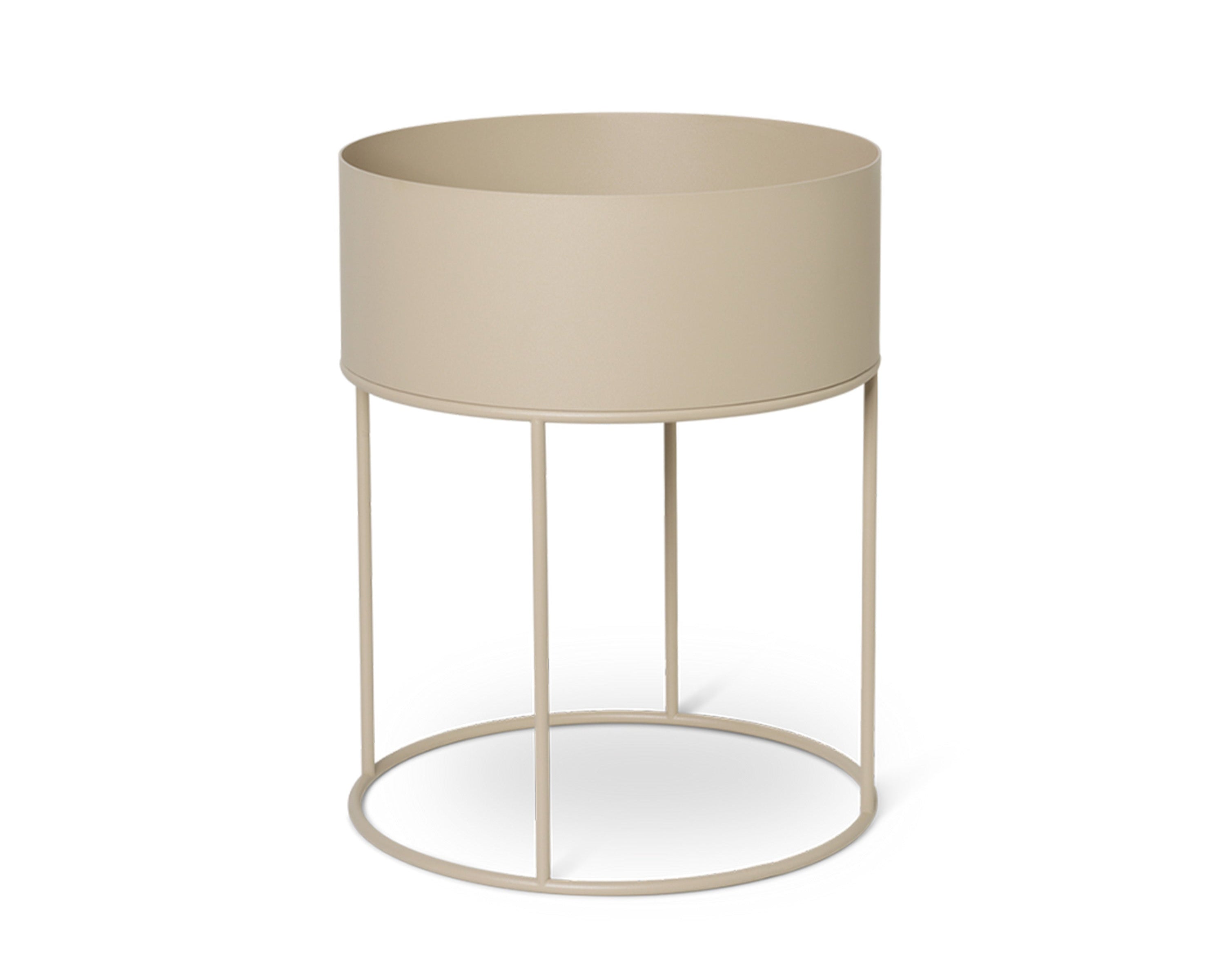 Round planter PLANT BOX ROUND beige
