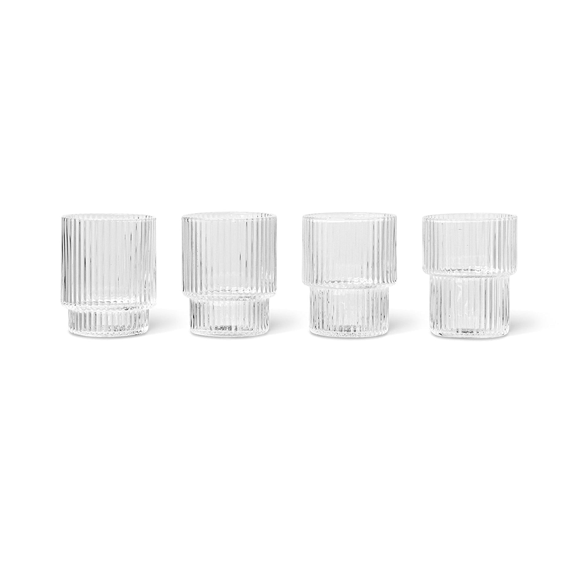 RIPPLE glass set hand-blown glass