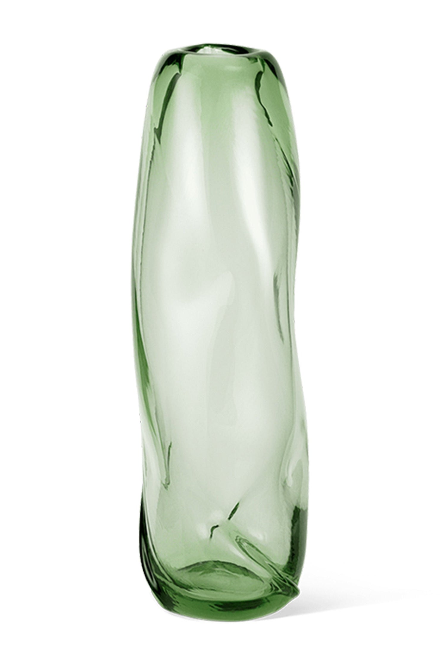 WATER TALL SWIRL Vase hellgrün