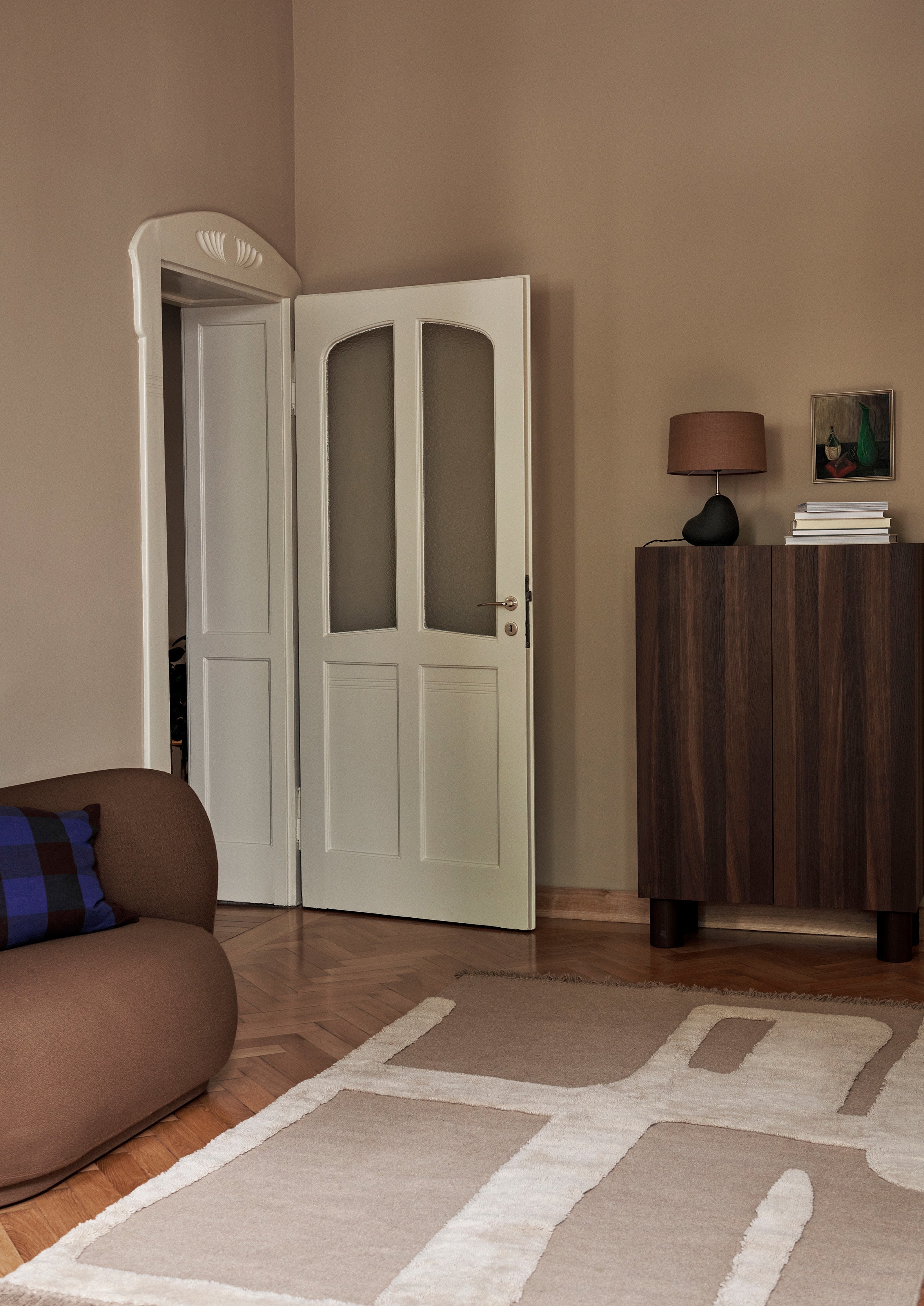ALLEY Teppich beige Neuseelandwolle