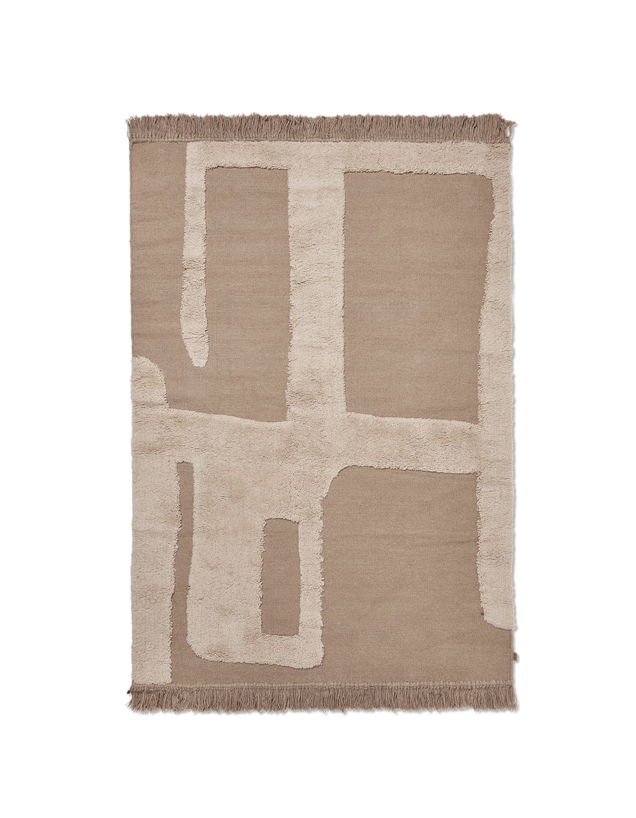 ALLEY Teppich beige Neuseelandwolle