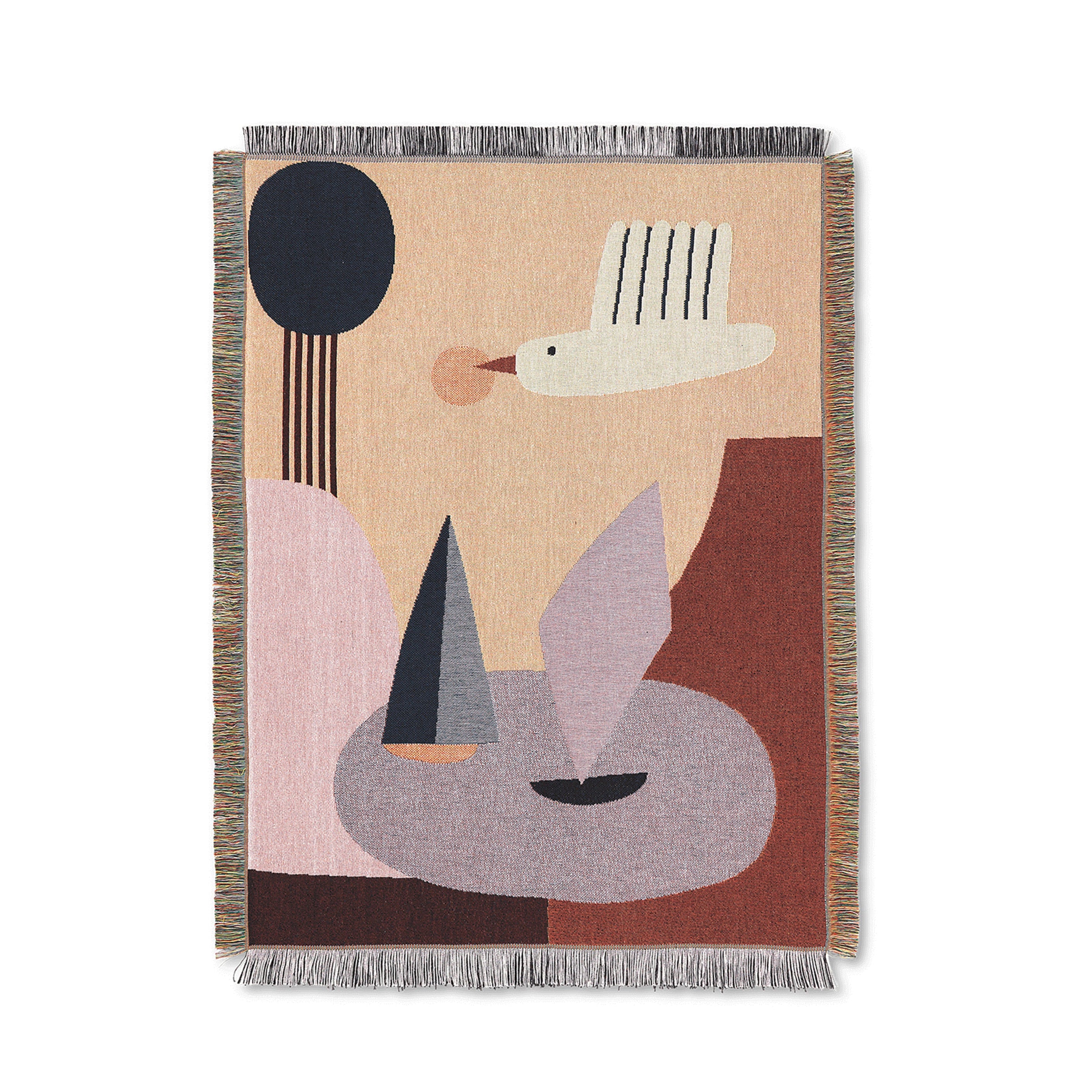 Narzuta BIRD TAPESTRY aus Bio-Baumwolle