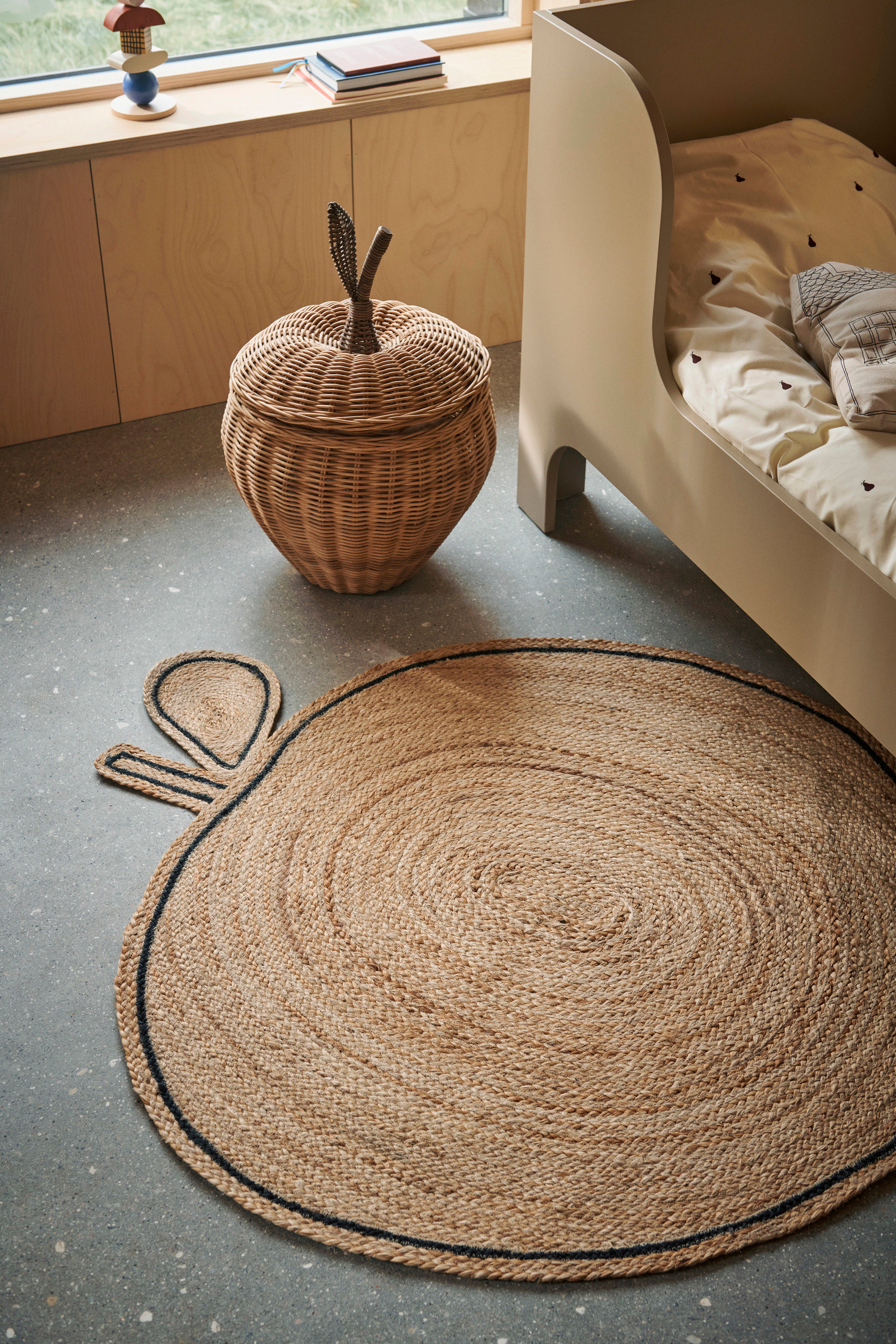 Woven rug APPLE jute