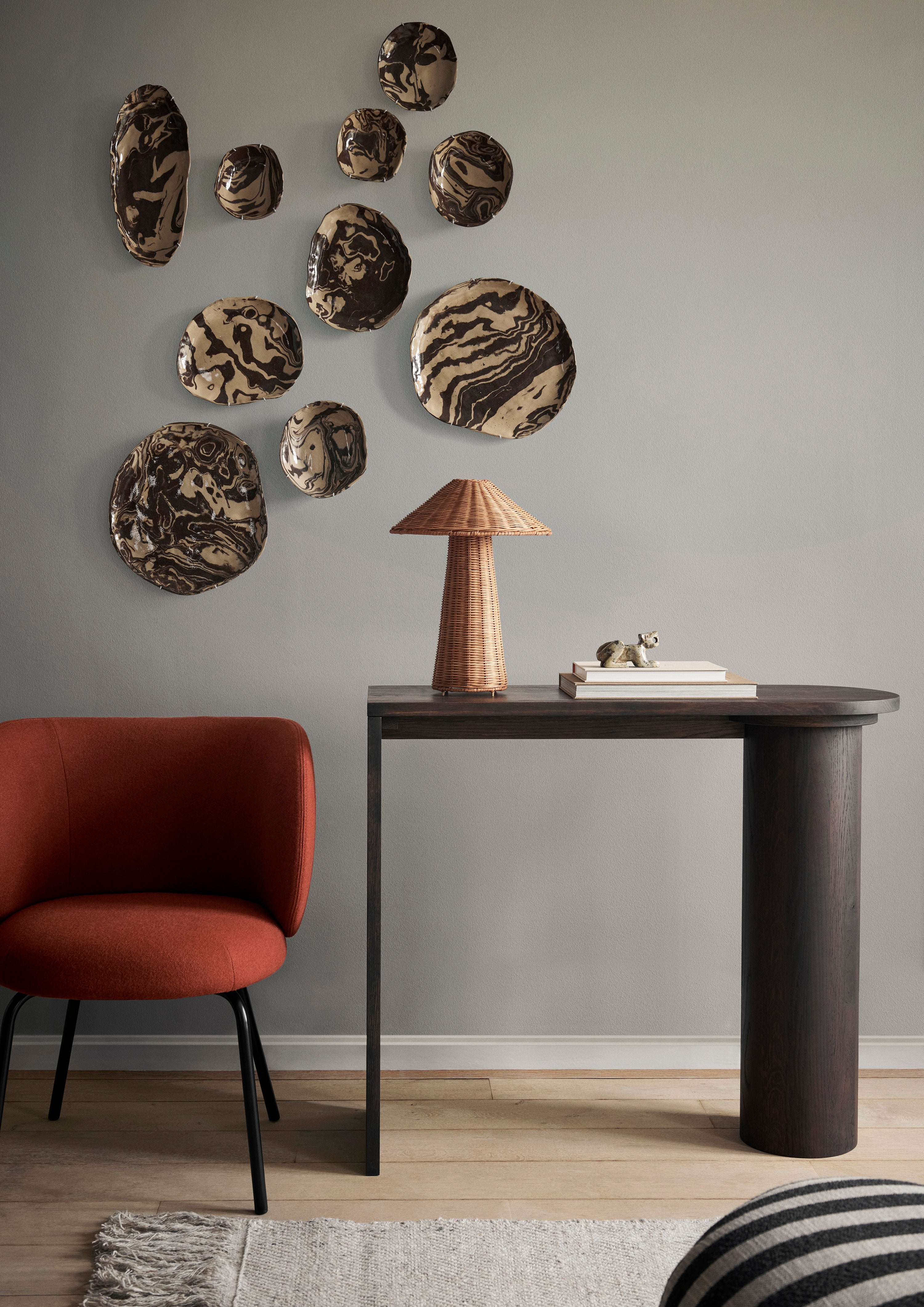 Dou Rattan table lamp