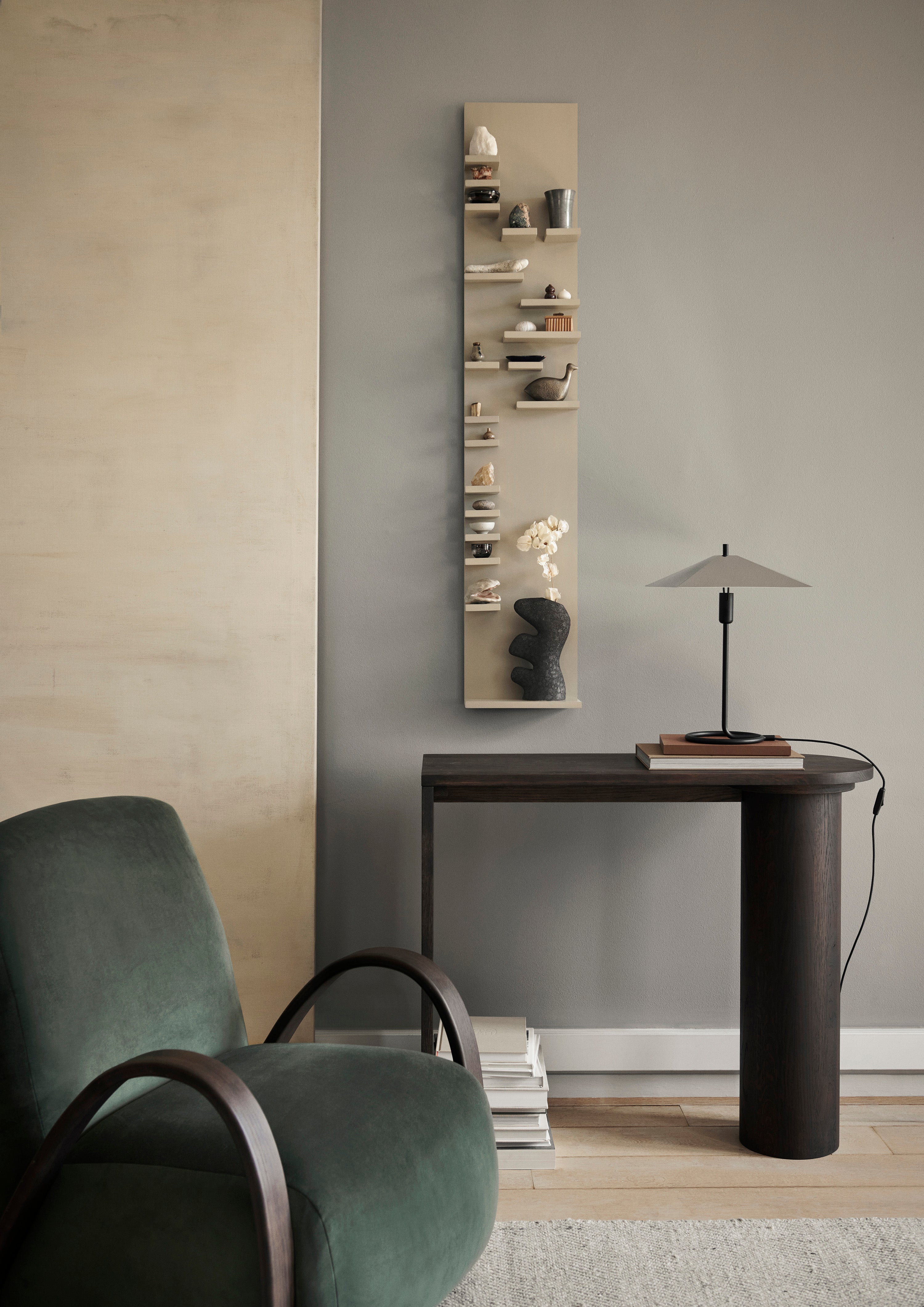 Pylo console solid oak wood