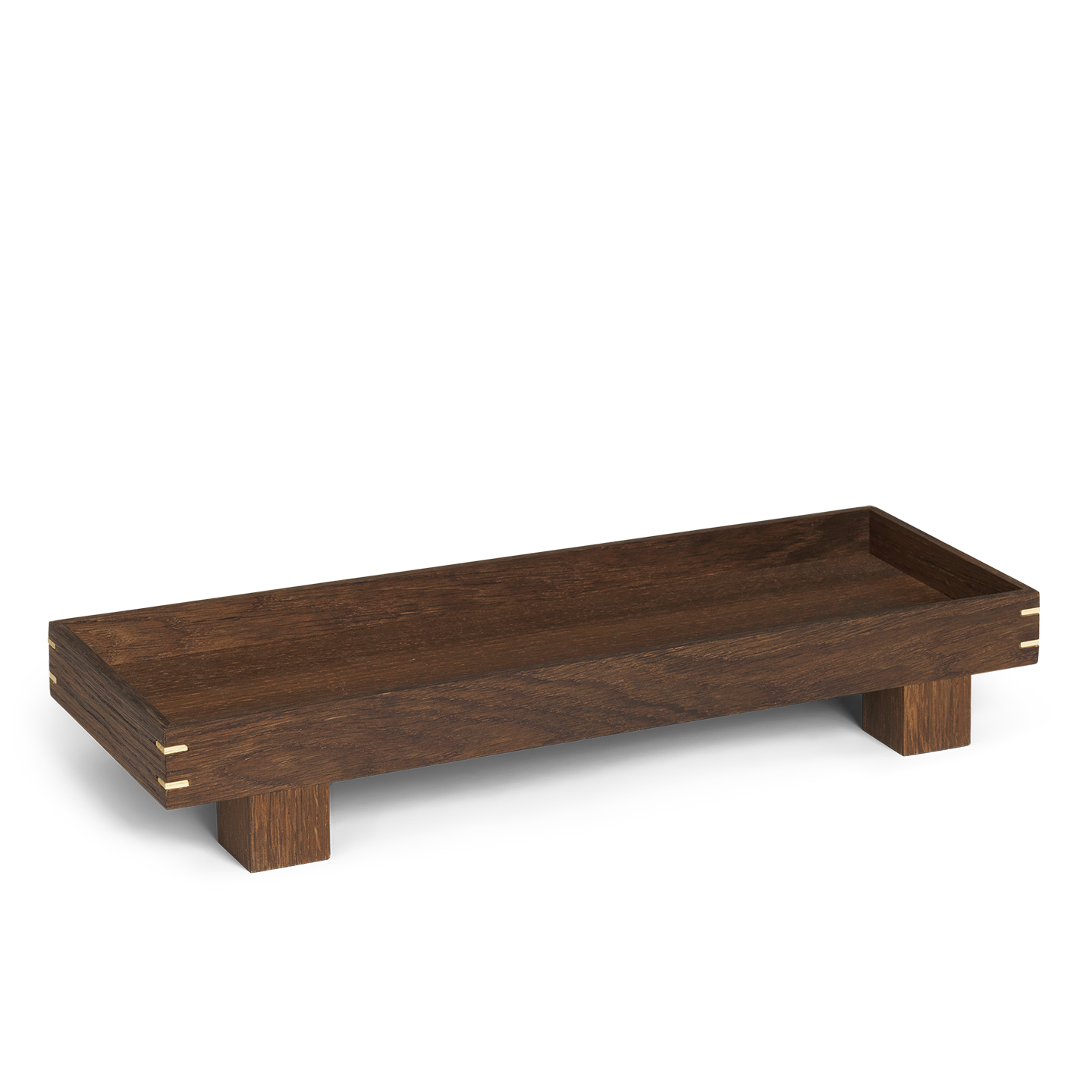 Tablett Bon Holz geräucherte Eiche