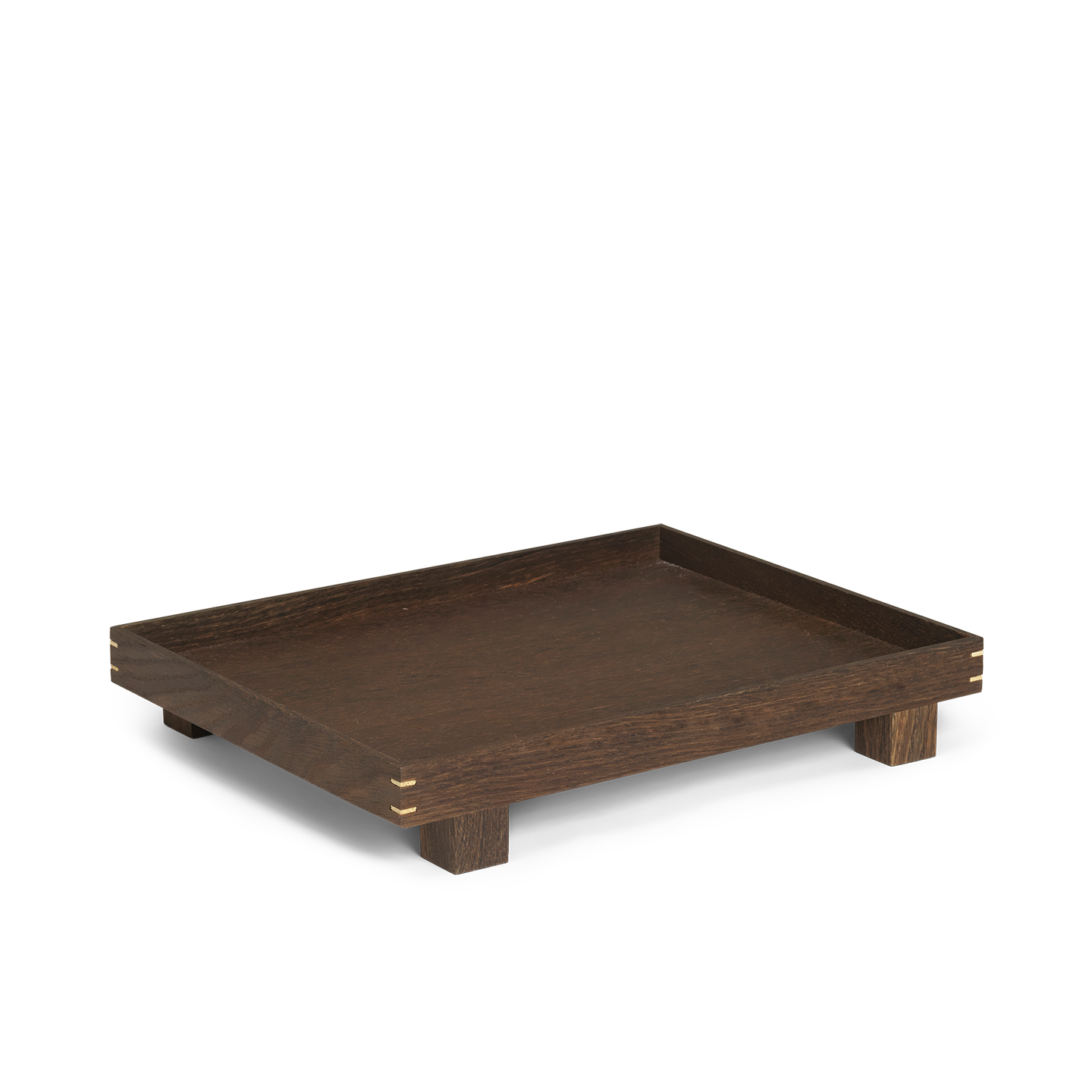 Tablett Bon Holz geräucherte Eiche