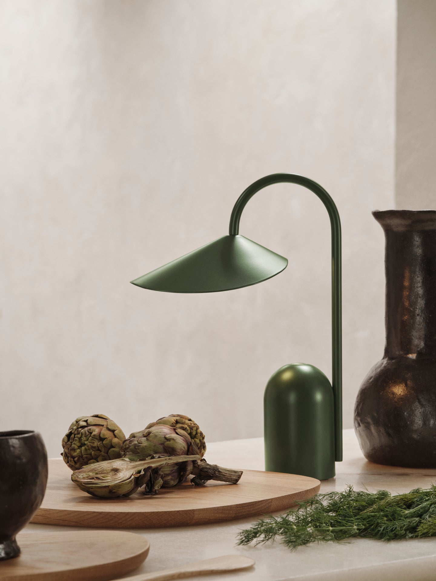 Tragbare Olivenarum -Lampe