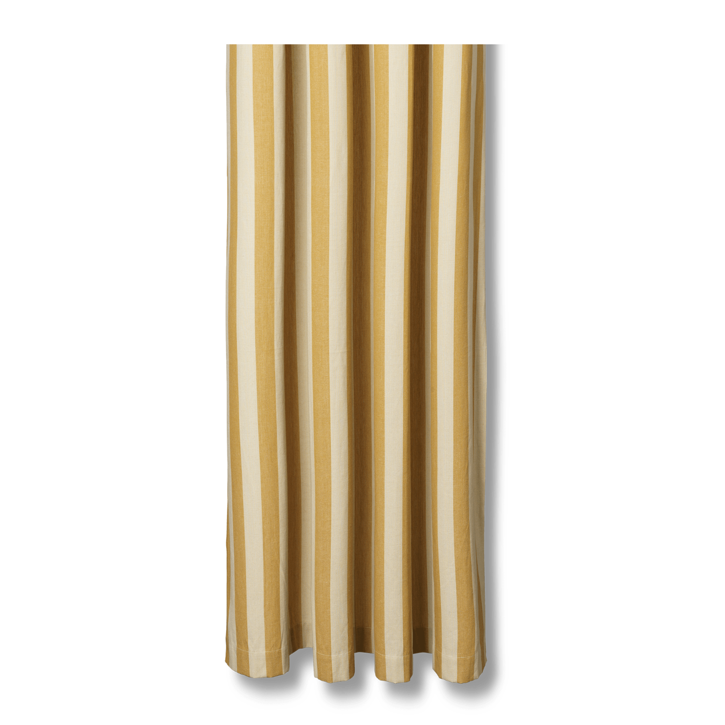 CHAMBRAY Shower Curtain Yellow with Beige